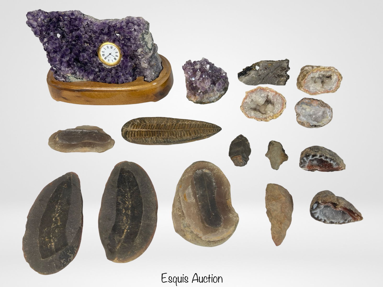Amethyst Geode Clock, Prehistoric  Fossils & Geod (1 of 7)