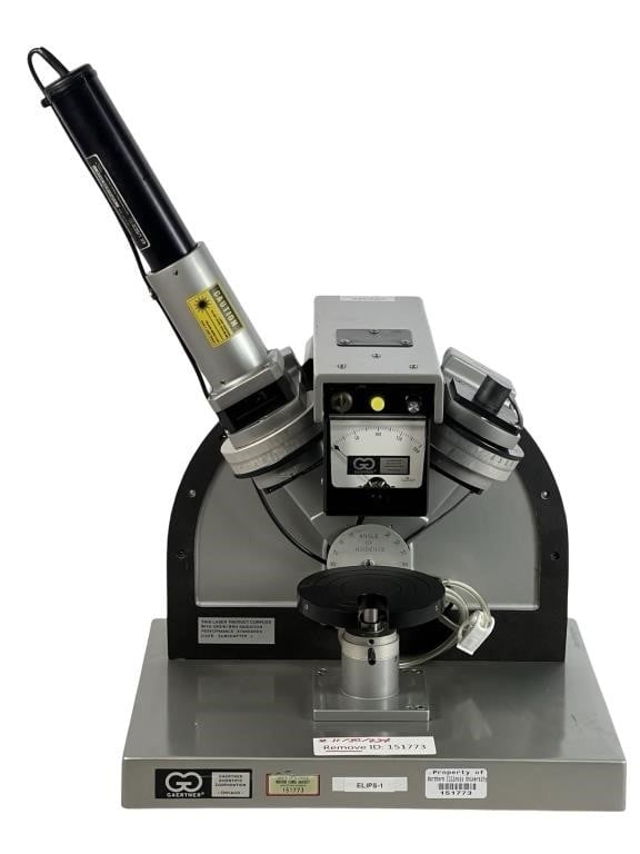 Gaertner Scientific Ellipsometer L-117: Gaertner Scientific Ellipsometer L-117. Untested.
