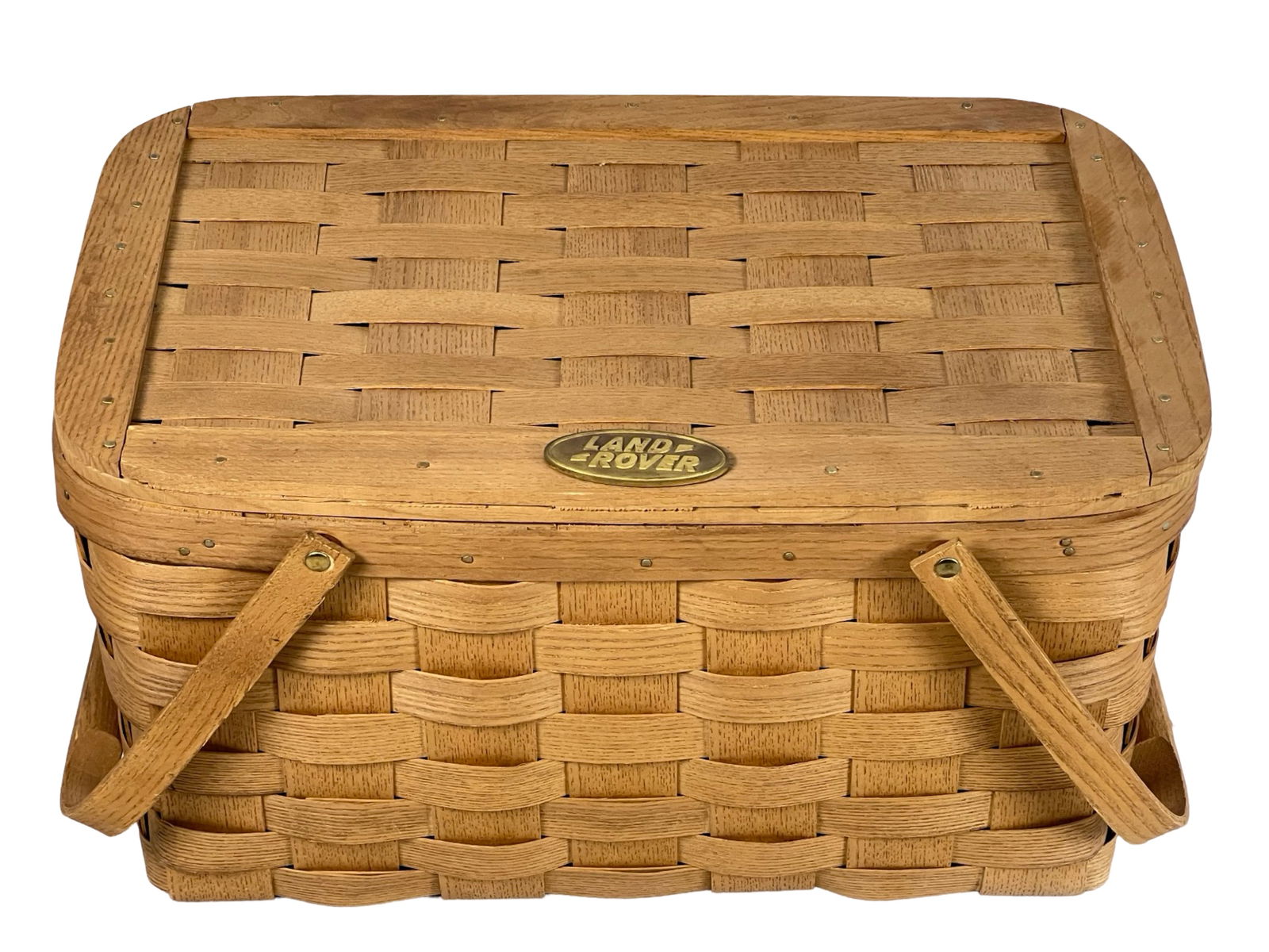 Vintage Land Rover Wicker Woven Picnic Basket (1 of 4)