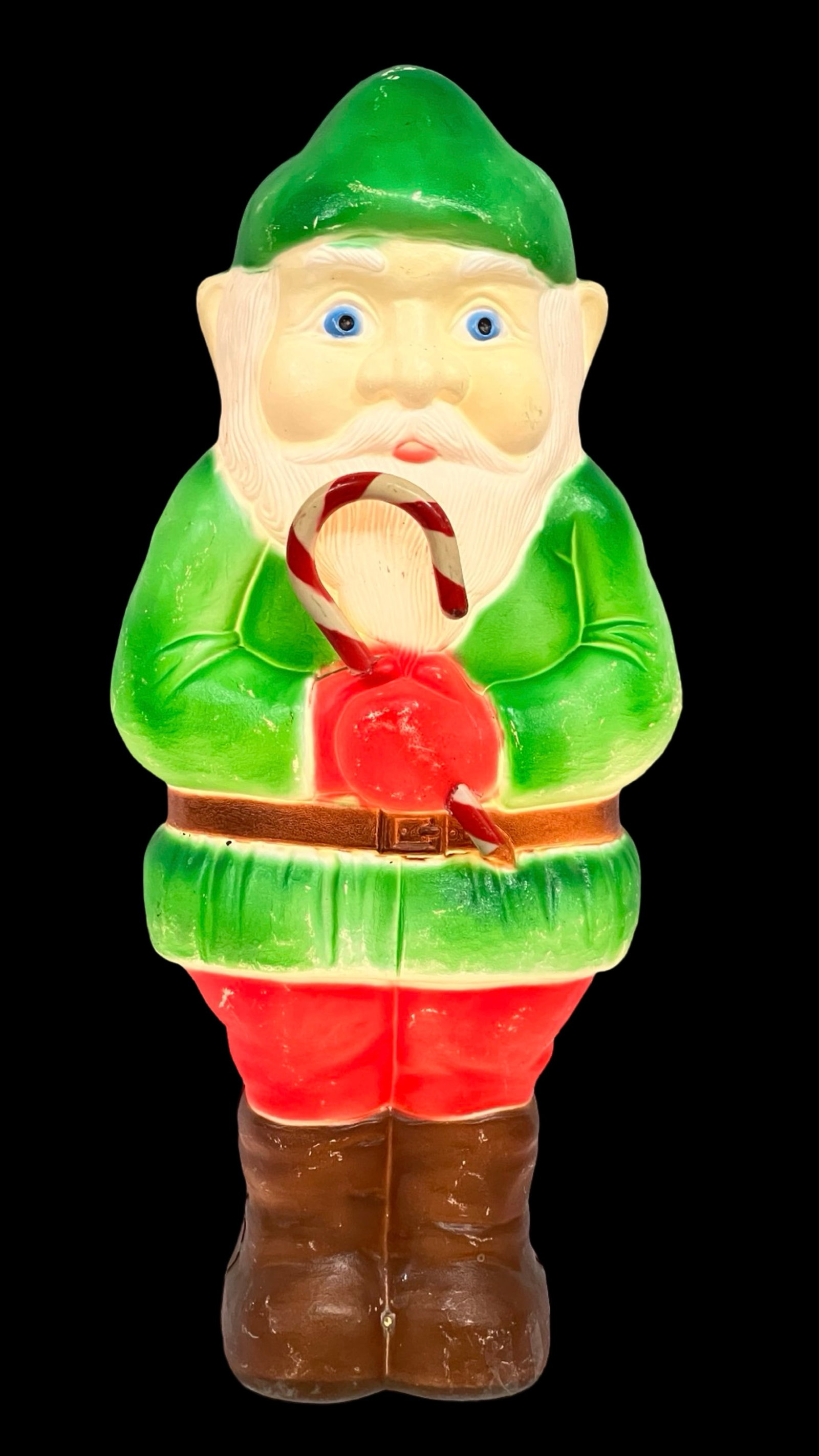 Don Featherstone Elf/ Gnome Christmas Blow Mold: Vintage Don Featherstone Elf/ Gnome Christmas Blow Mold by Union. 28" tall. Working condition.