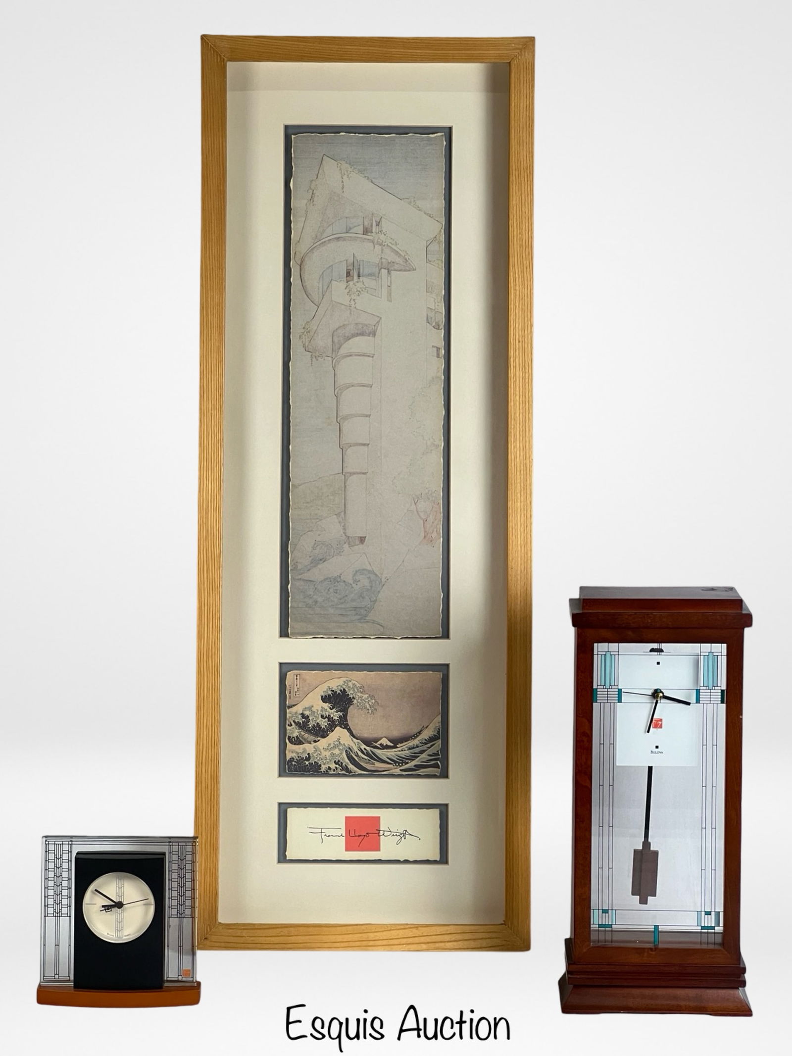 Frank Lloyd Wright Legacy- 2 Clocks & Art (1 of 5)