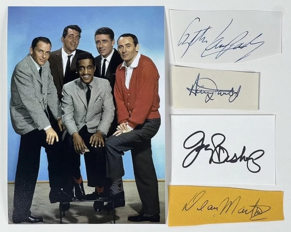 "Rat Pack- Set of 4 Autographes/ Signatures (1 of 4)