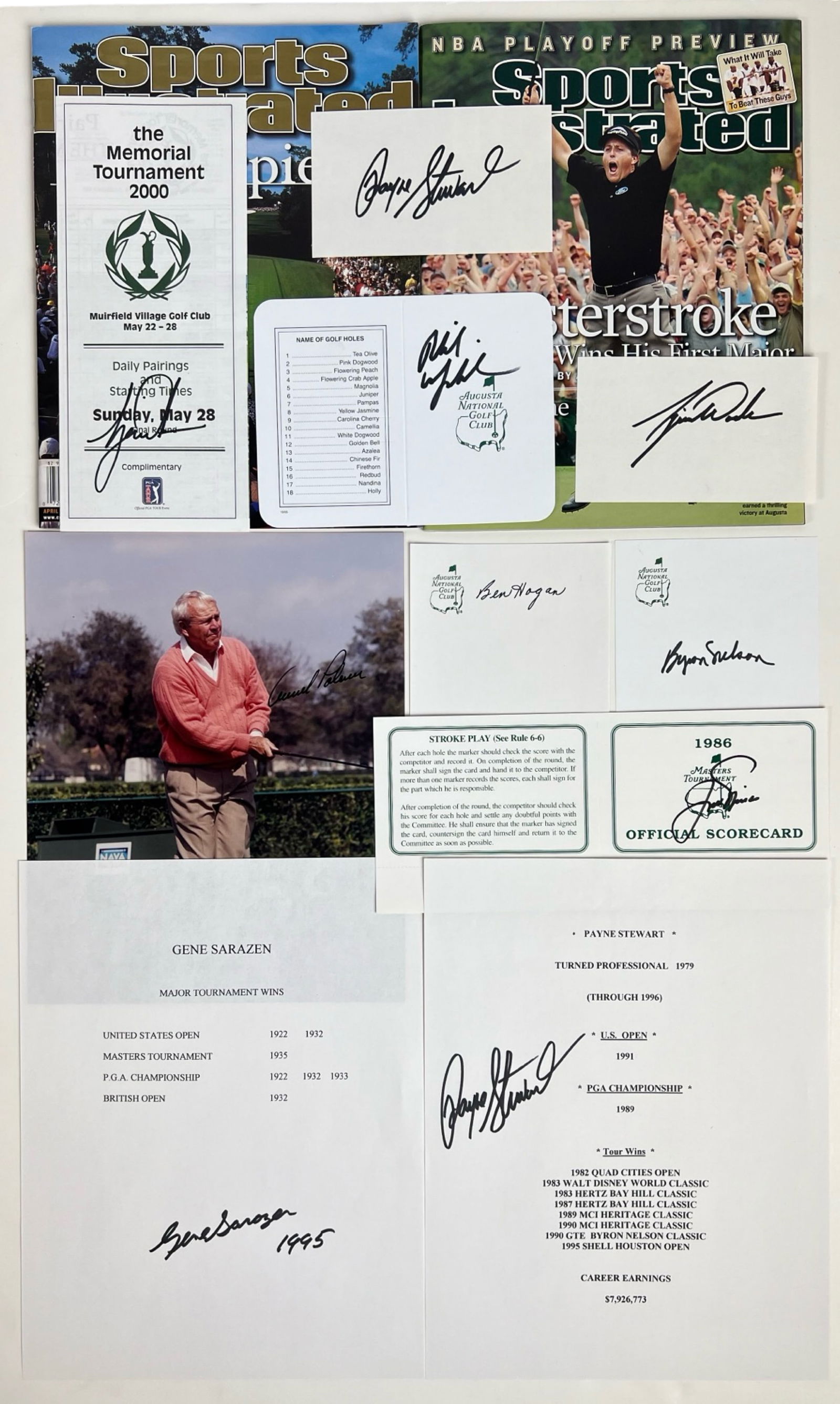 Golf Legends Autograph/ Signature Collection (1 of 8)
