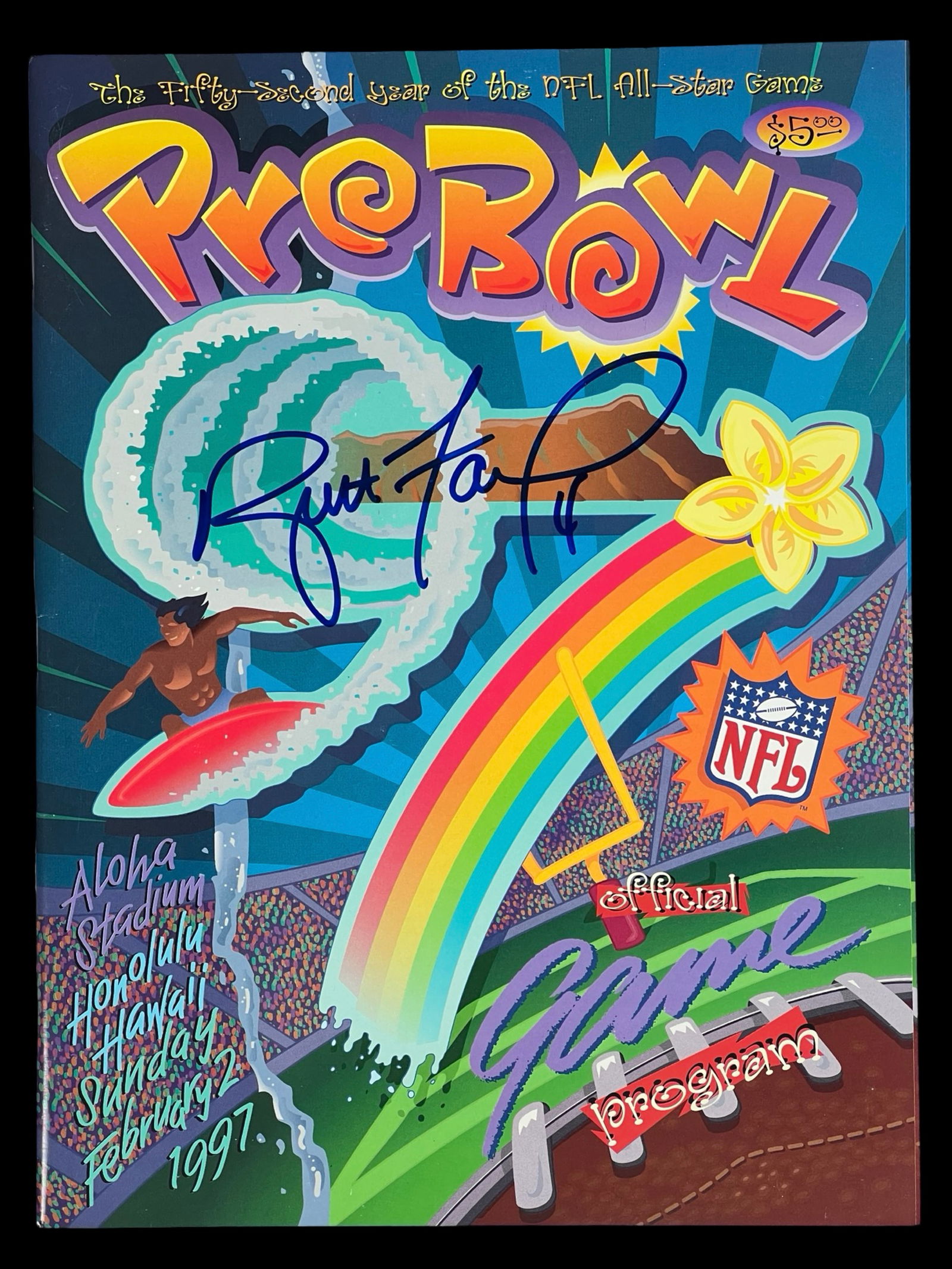Brett Favre Autographed Pro Bowl 1997 Program (1 of 4)