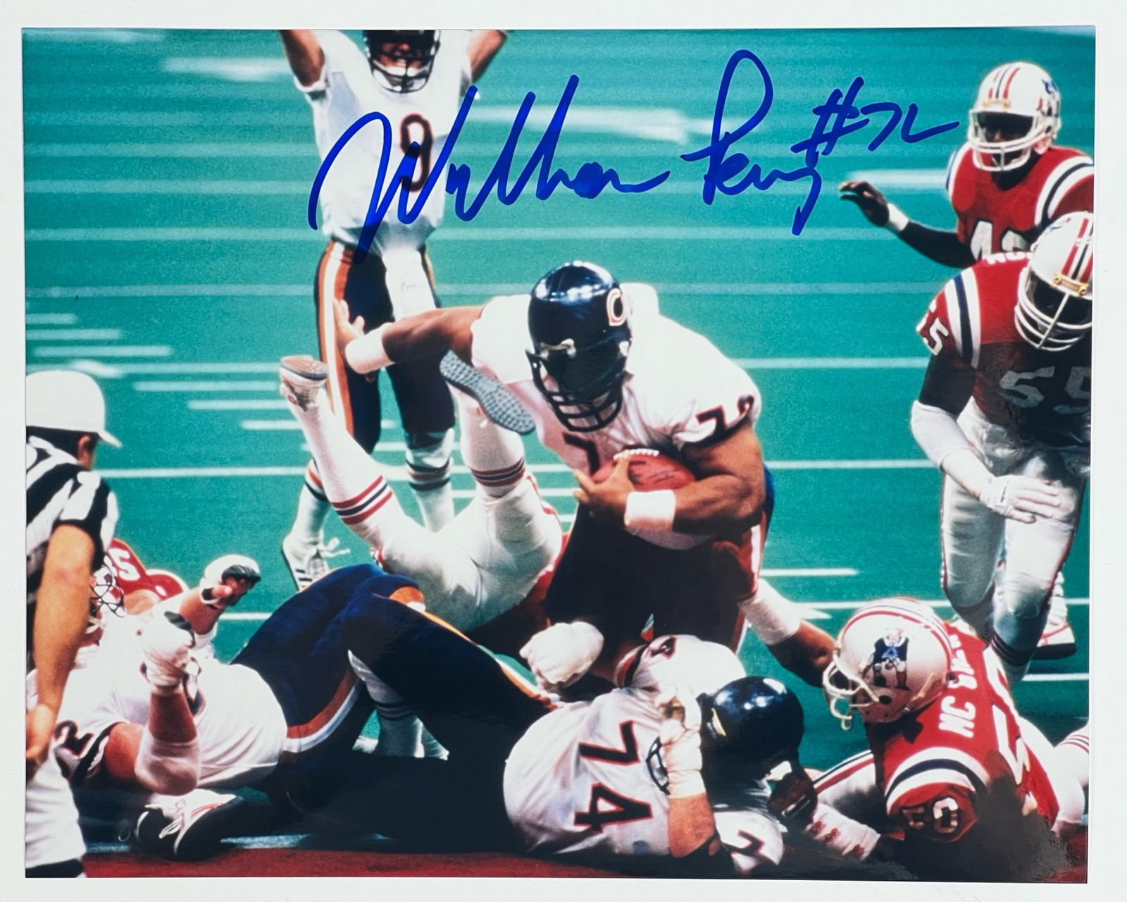 William Perry "The Fridge" Signed Super Bowl Photo (1 of 3)
