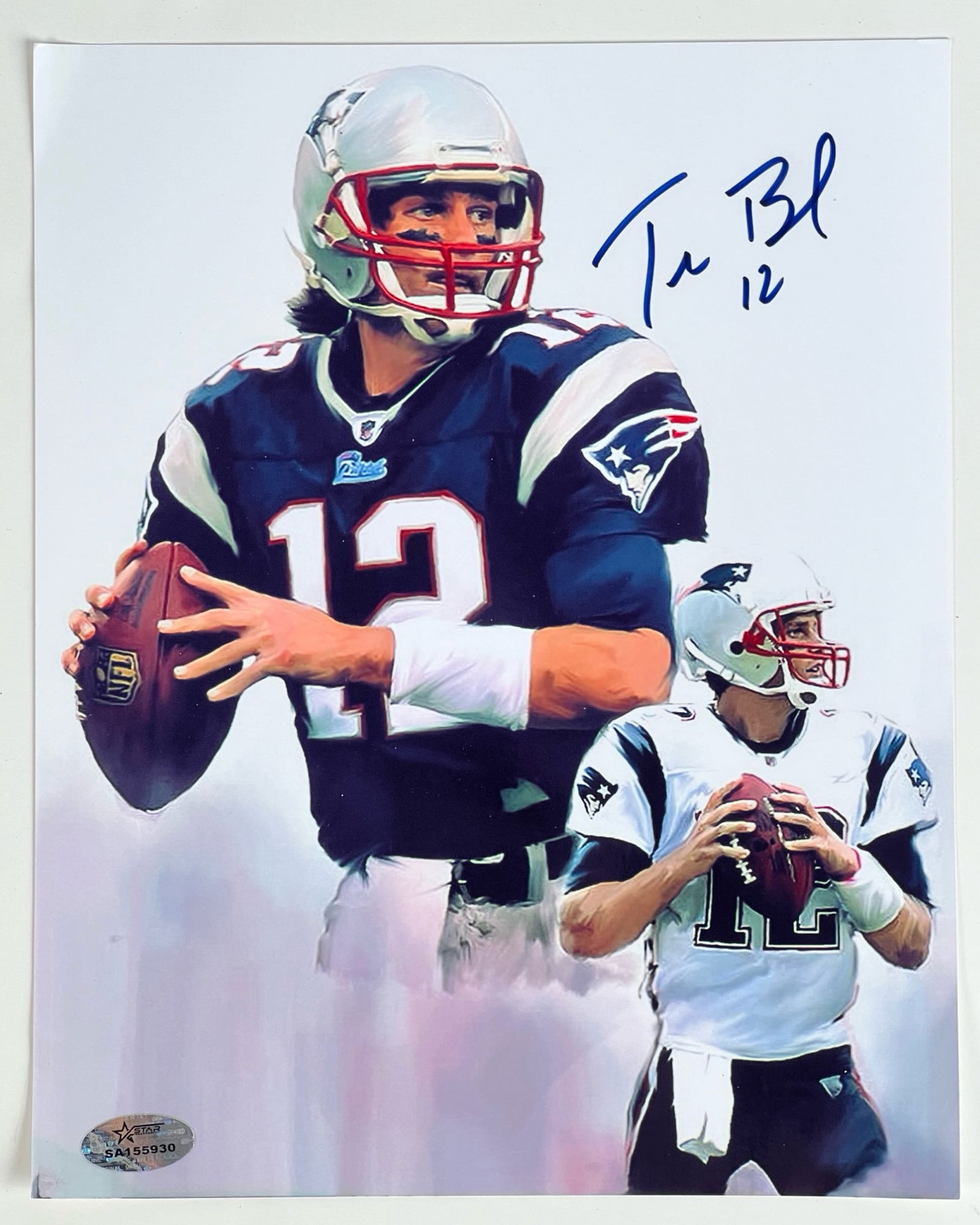 Tom Brady Autographed "Patriots" Photograph (1 of 3)