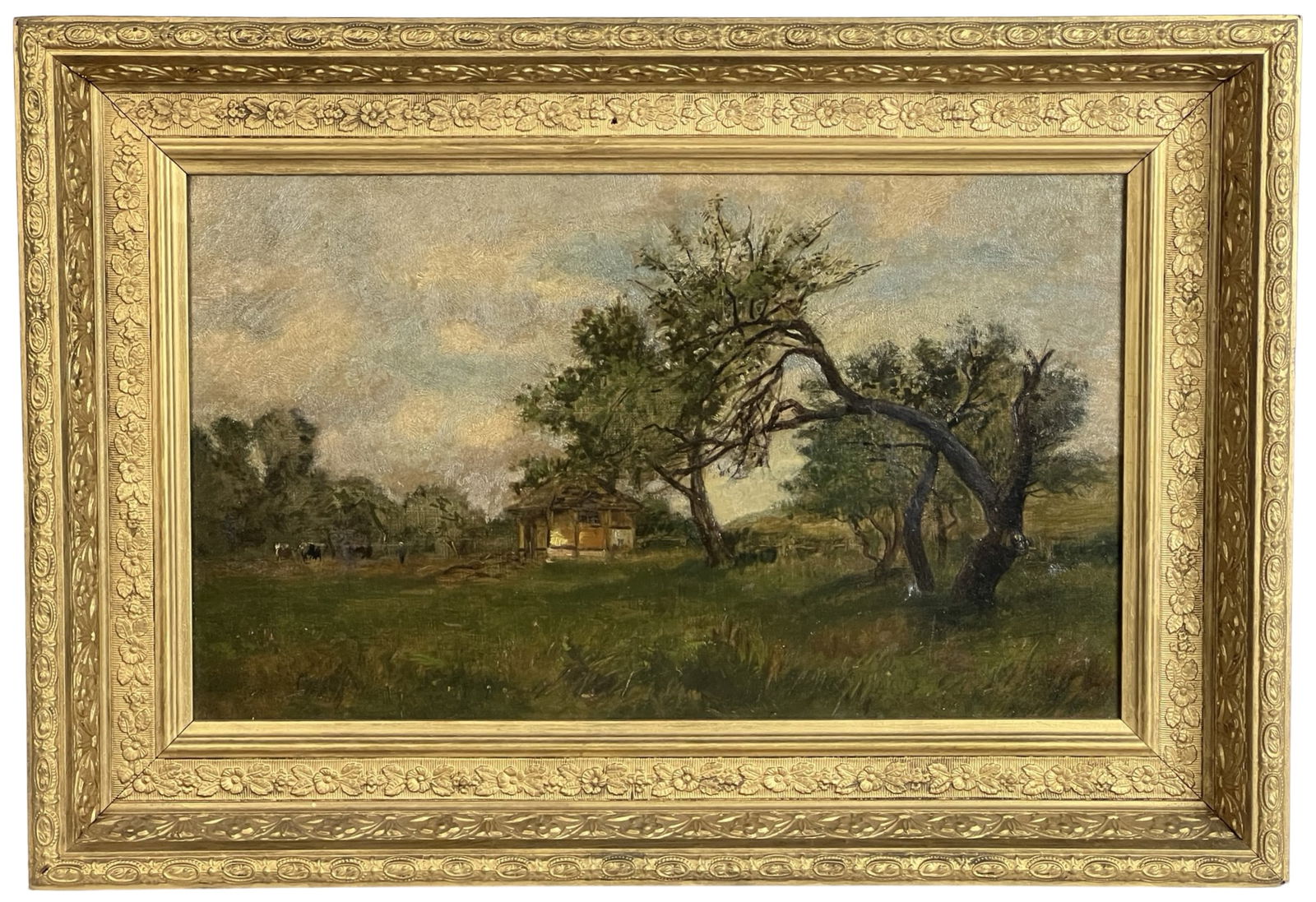 19th C. American School Pastoral Lanscape Painting (1 of 4)