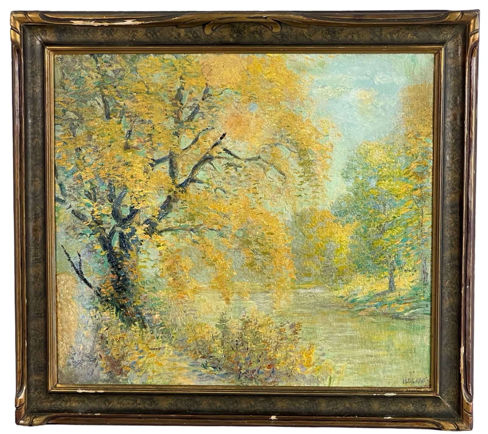 Hugo G. Laabs Impressionist Autumn Landscape (1 of 4)