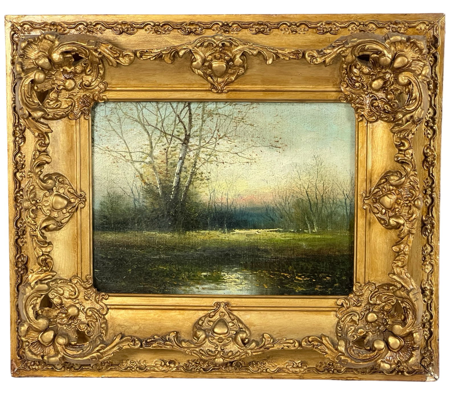 19th C. Impressionist Landscape Oil Painting (1 of 4)