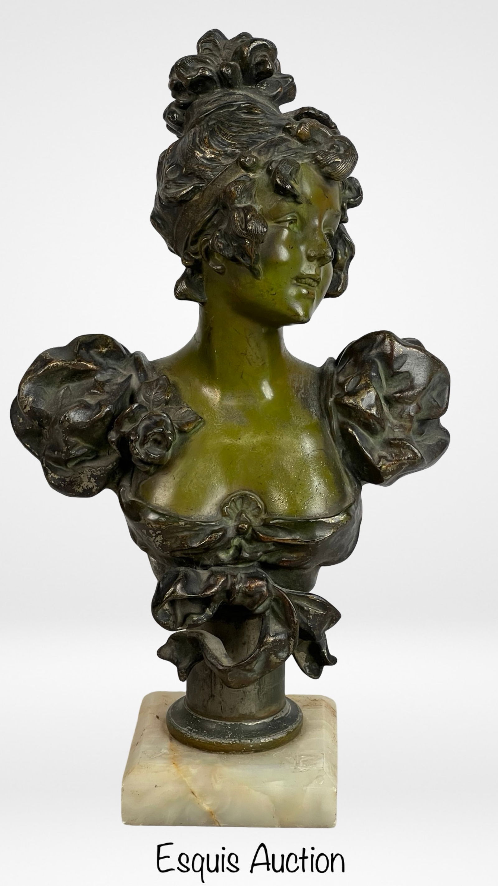 Art Nouveau Lady Bust, After Pablo Rigual (1 of 3)