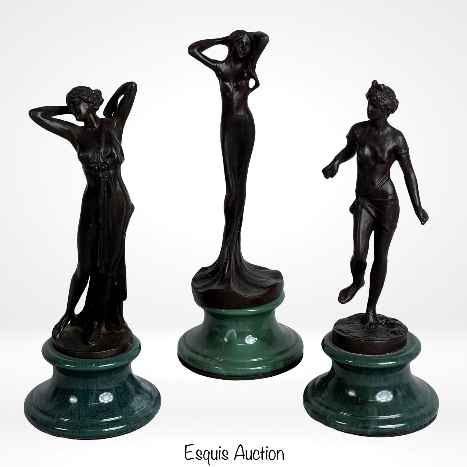"Three Graces" Bronze Sculptures Group (1 of 3)