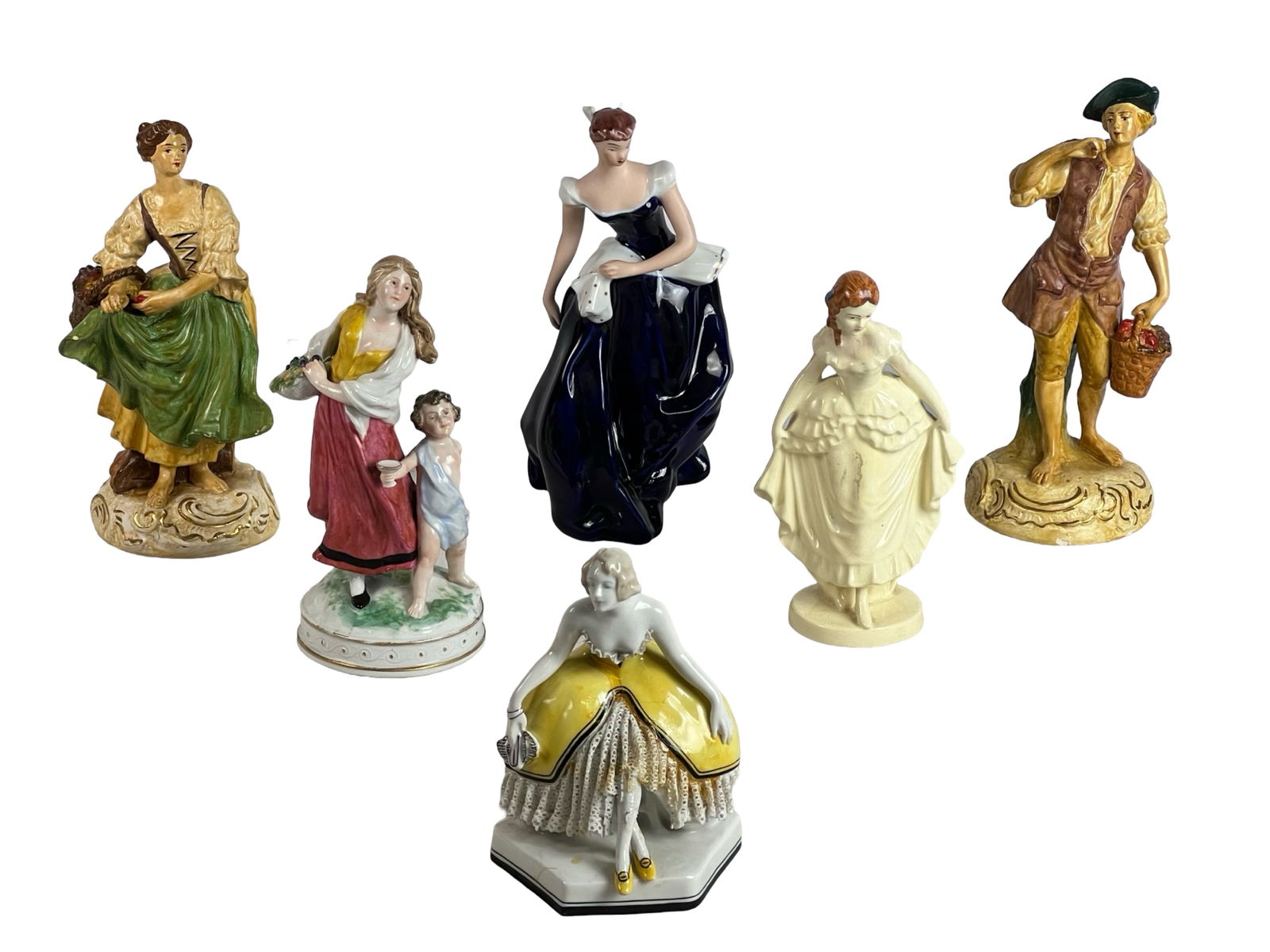 Vintage Figurines incl. Royal Dux & German (1 of 10)