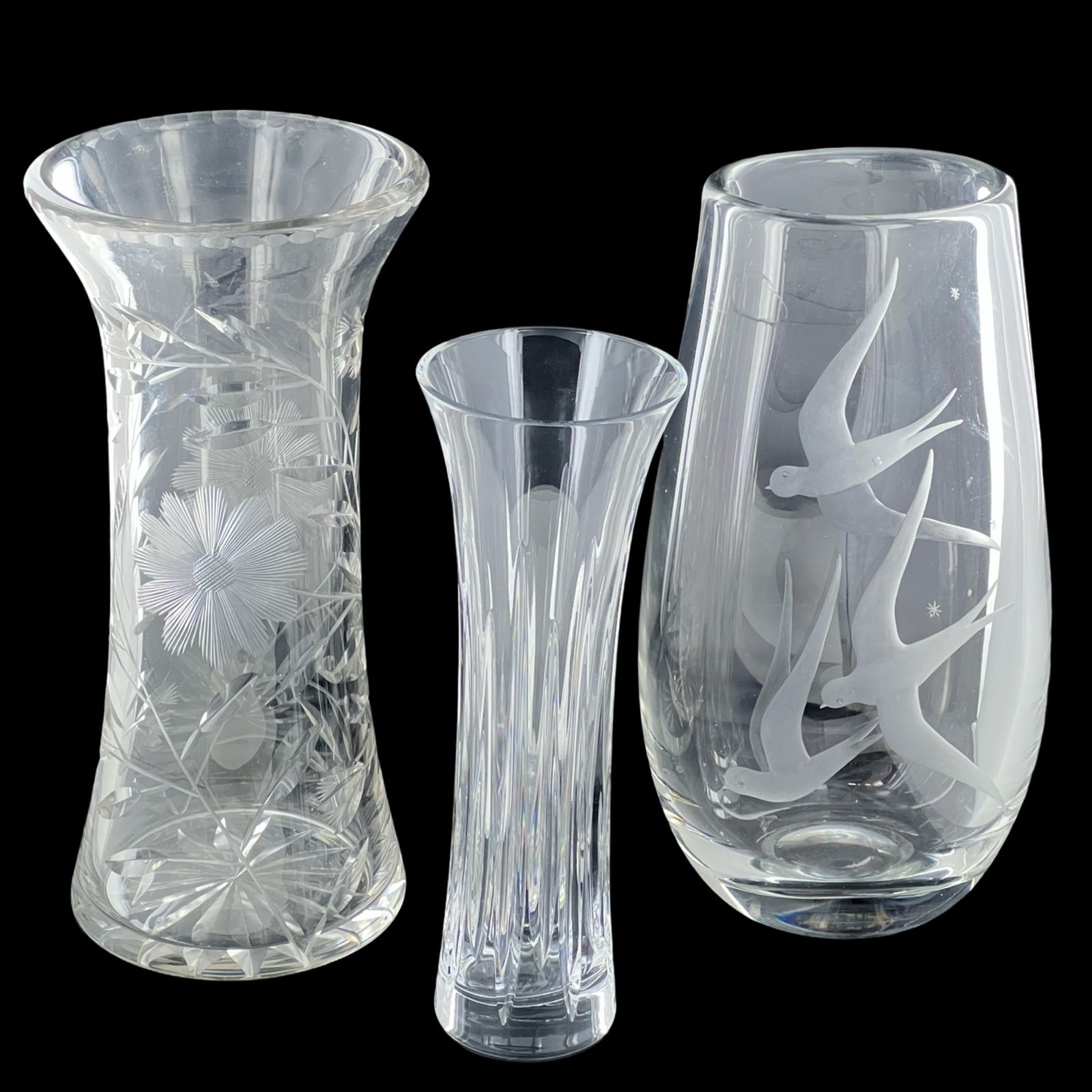 Crystal Vases- Rogaska and Hand-Cut Floral (1 of 5)