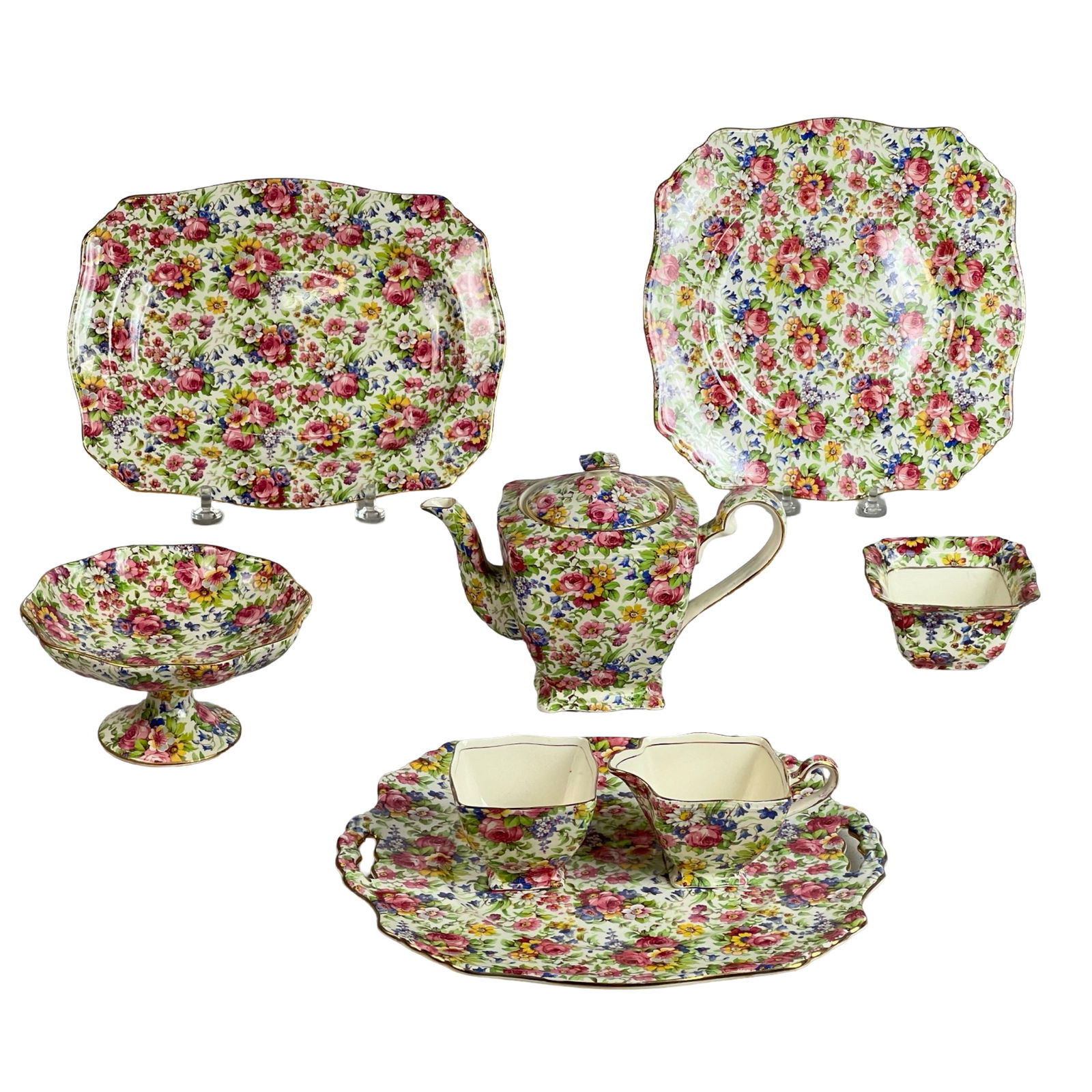 Royal Winton "Summertime" Chintz Tea Set (1 of 4)