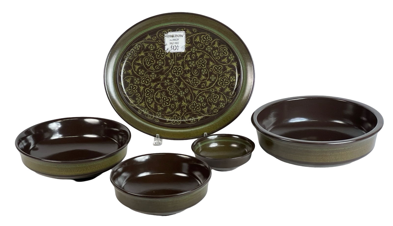 MCM Franciscan Madeira Earthenware Serving Set (1 of 4)
