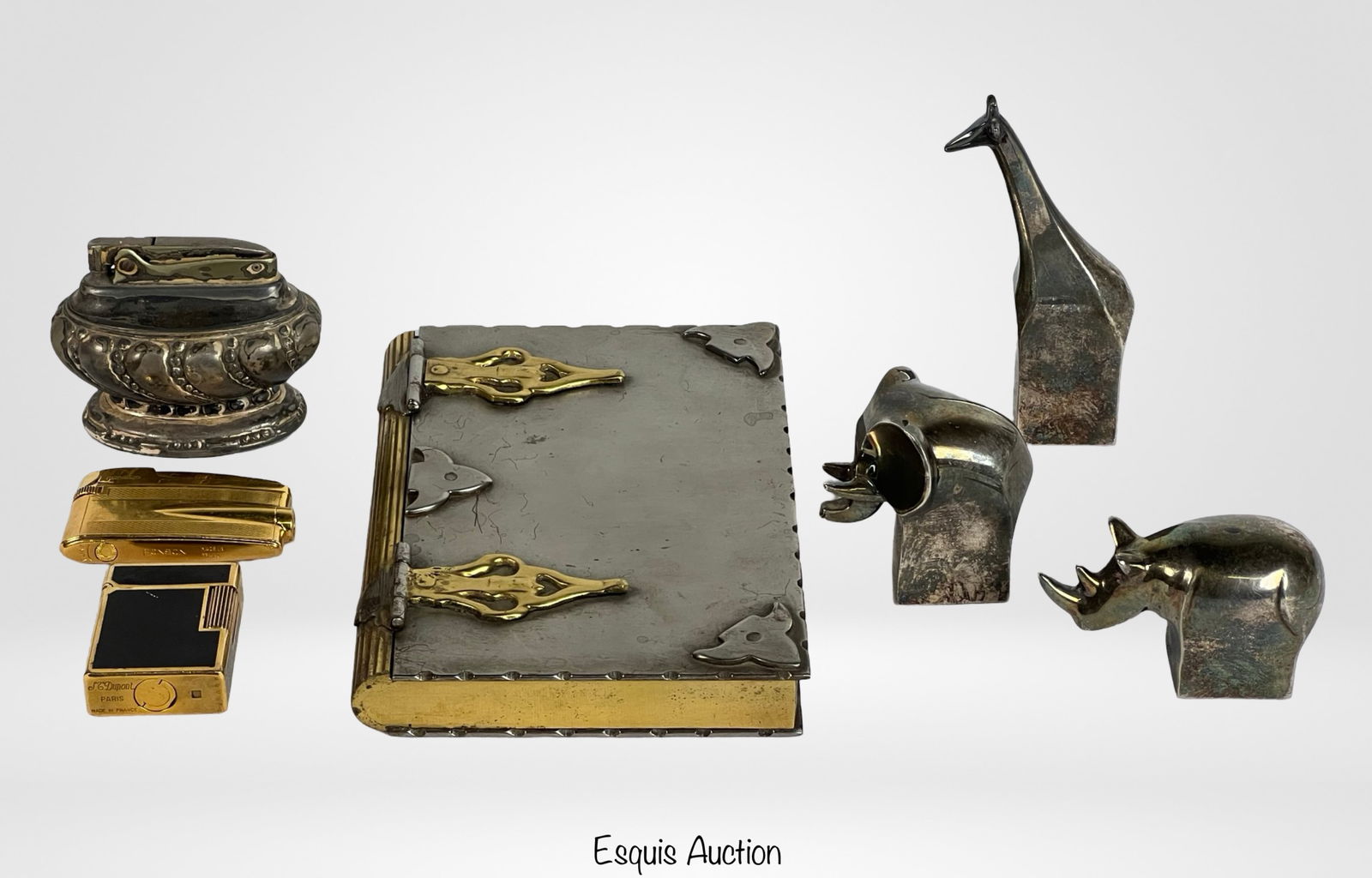 Vintgae St. Dupont & Ronson Lighters, Dansk Animal (1 of 7)