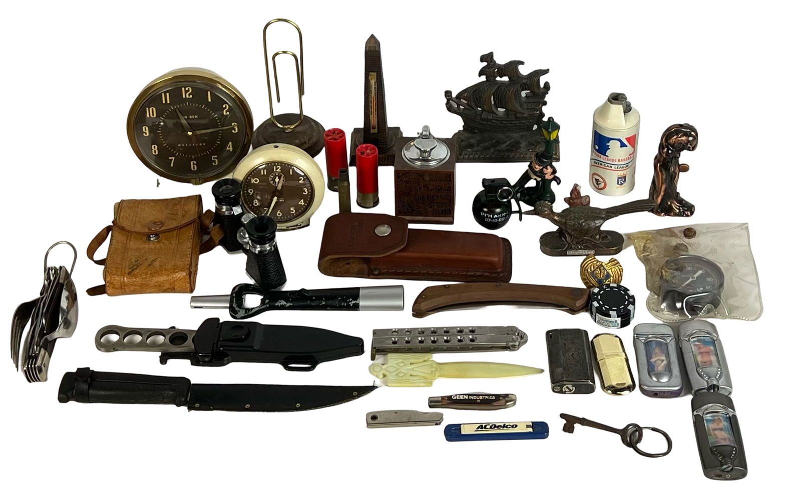 Grandpa's Collection - Knives, Clocks, Lighters & (1 of 4)