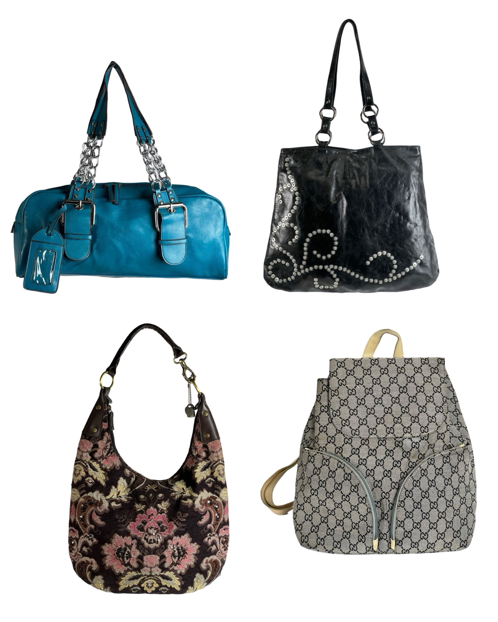 Group of Four Lady's Handbags/ Bags/ Purses: Group of Four Lady's Handbags/ Bags/ Purses. All in good pre-loved condition showing normal wear.