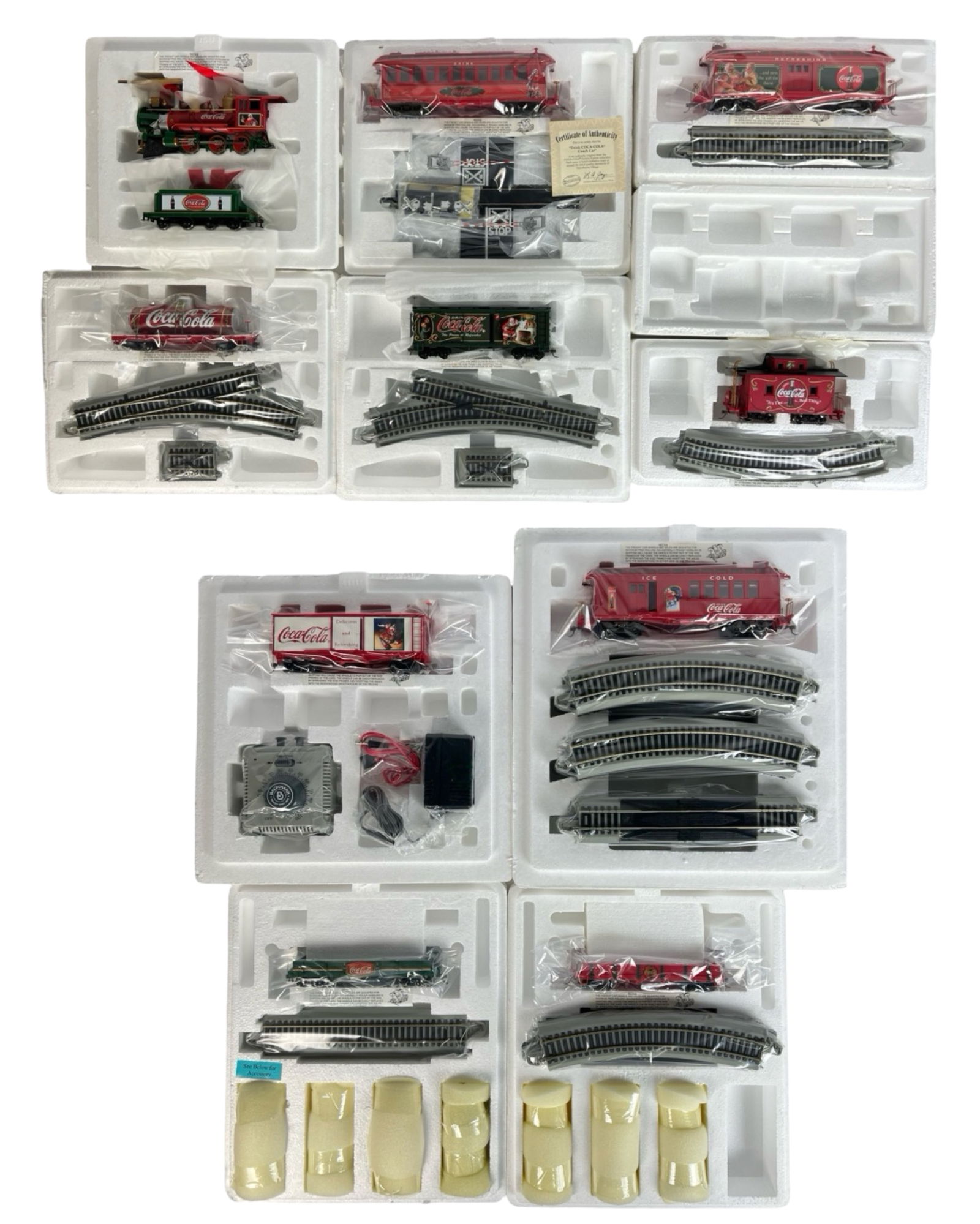 Hawthorne Village Coca Cola Train Set- Mint (1 of 8)