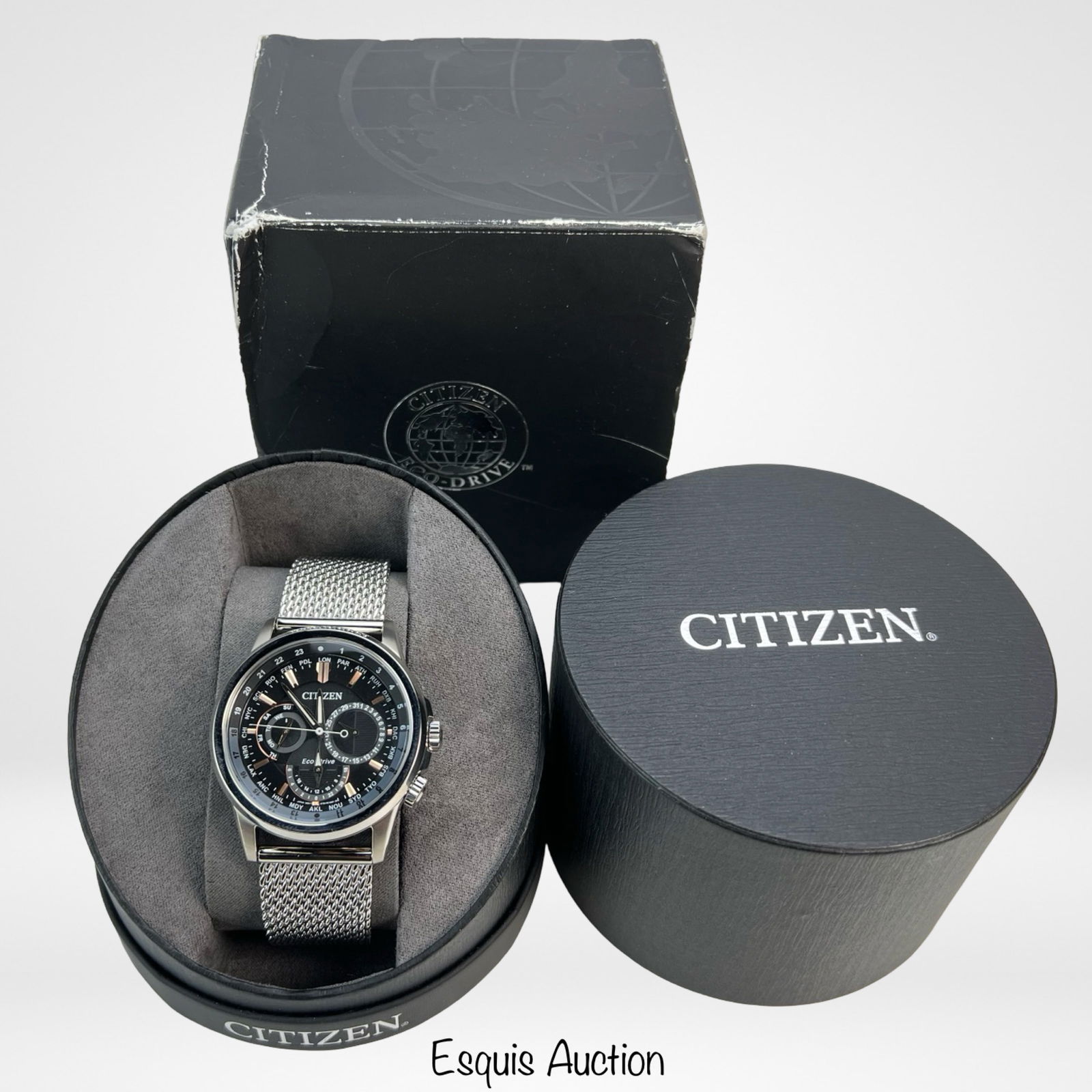 Citizen Eco-Drive Calendrier Wrist Watch: Citizen Eco-Drive Calendrier Wrist Watch. Mint/ near mint condition with original box and original receipt. Good working condition.