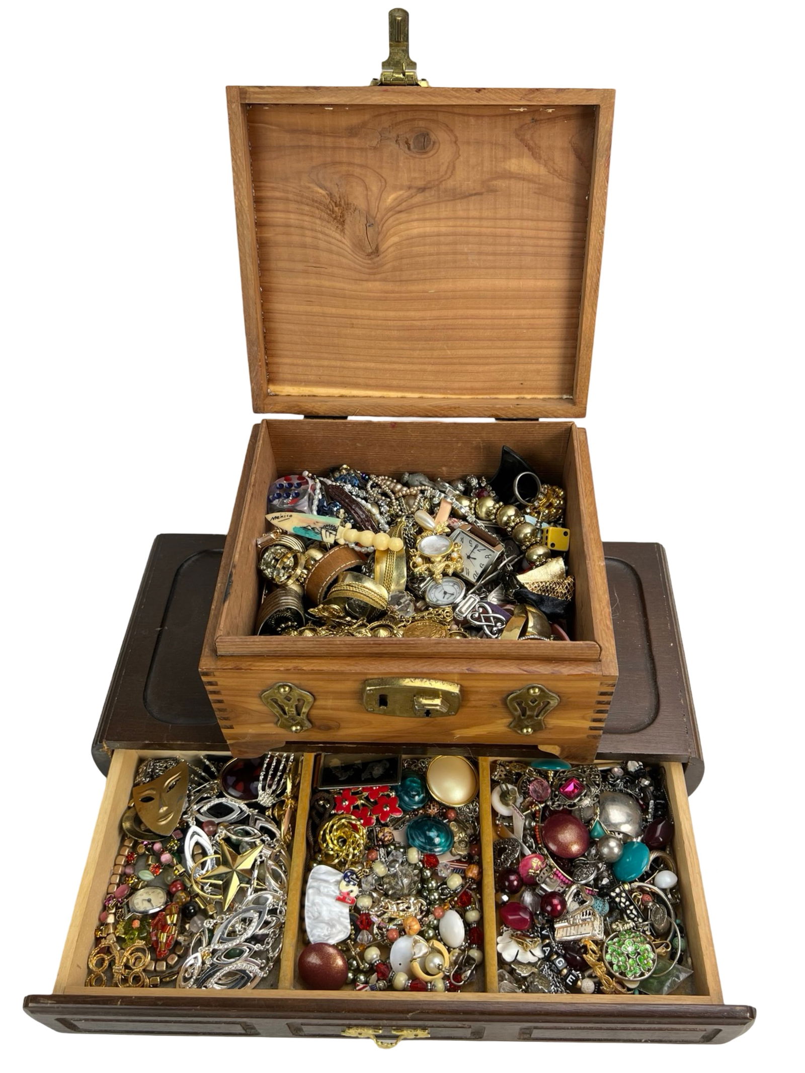 Vintage Boxes filled with Costume Jewelry (1 of 4)