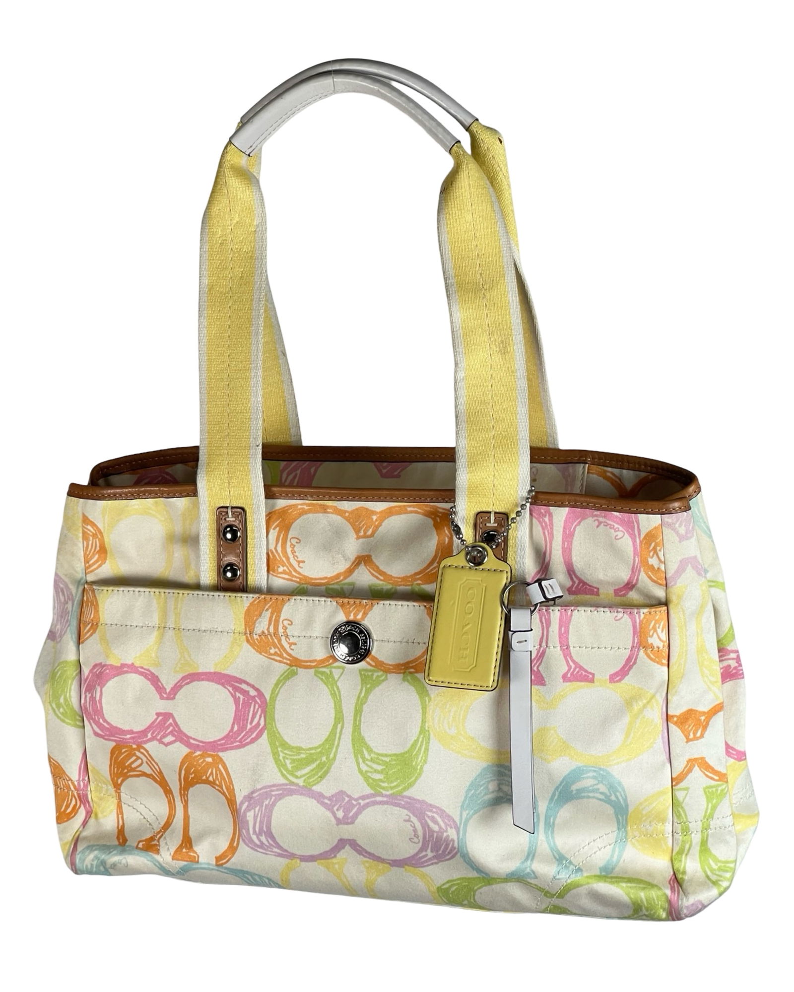 Coach Hampton Scribble Multicolor Shoulder Bag (1 of 4)