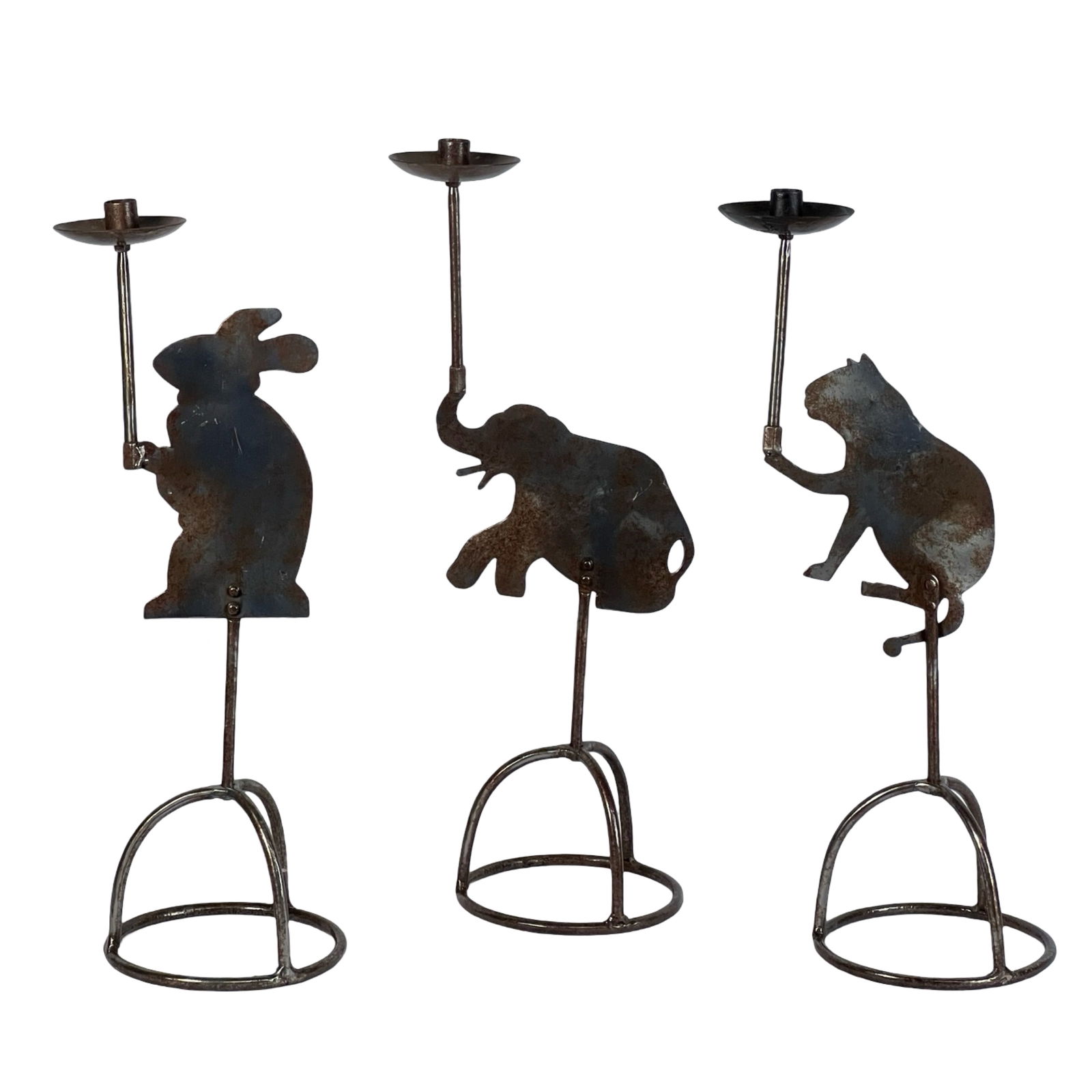 Set of Three  Animal Figure Candlestick Holders (1 of 2)