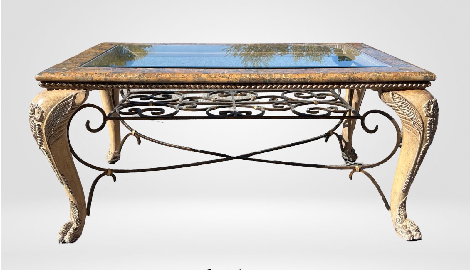 Neoclassical Ornate Coffee Table (1 of 4)