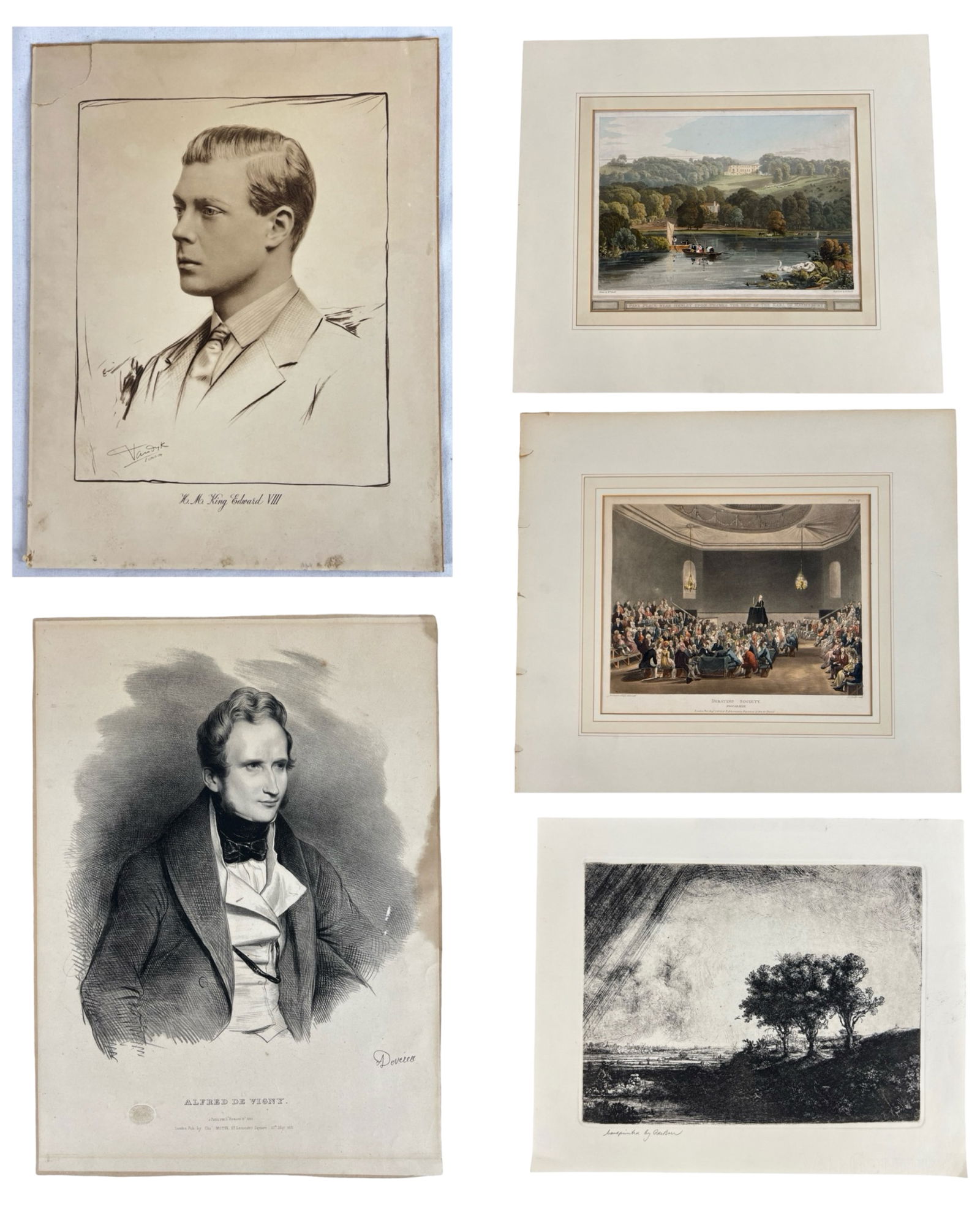 Antique 19th-early 20th C. Artwork- Etchings & Por (1 of 11)