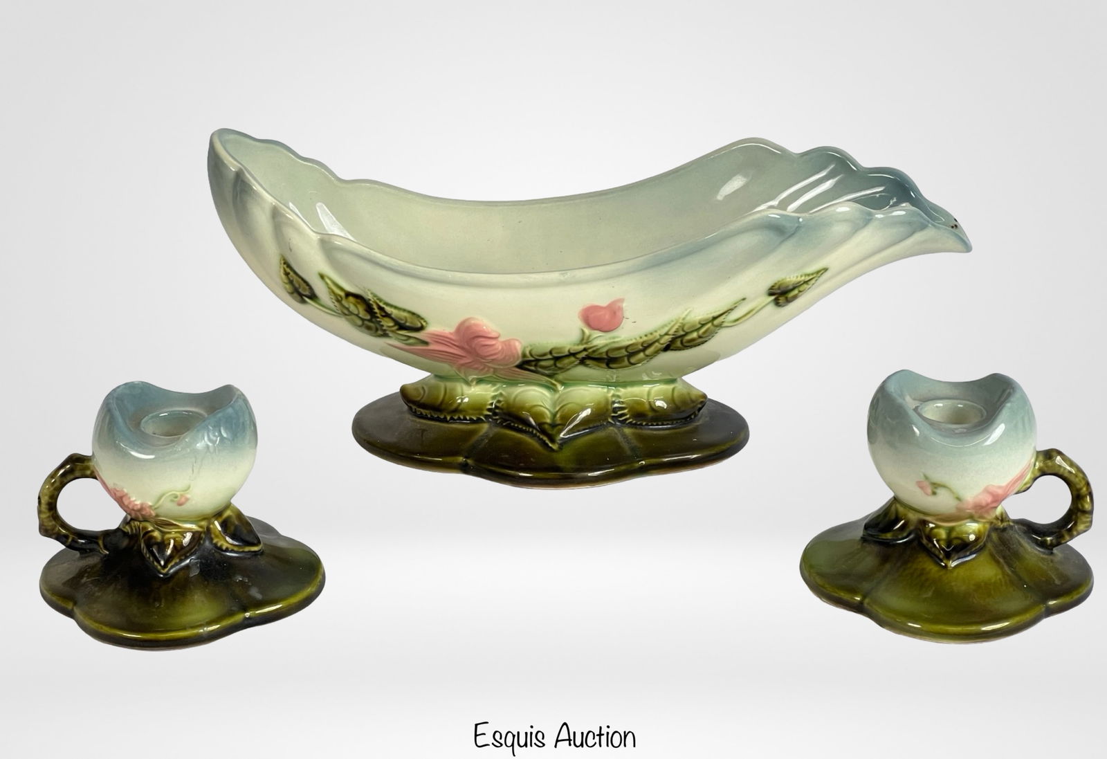 Hull Pottery Wildflower Centerpiece Bowl & Candle (1 of 4)