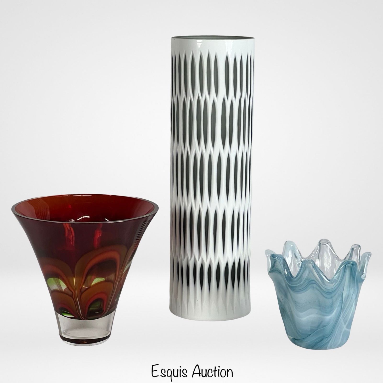 Waterford Evolution, Murano & Cyan Art Glass Vases (1 of 5)