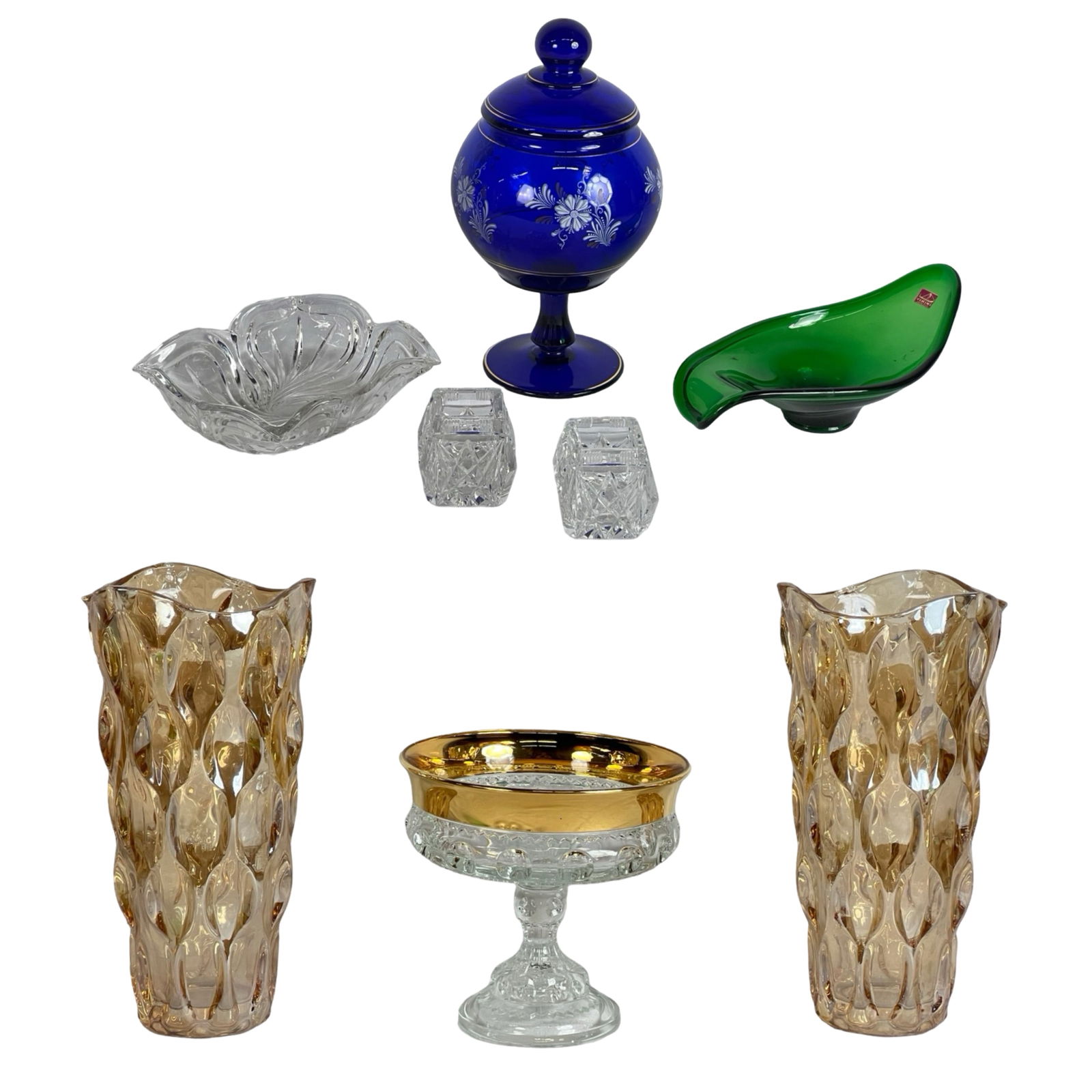 Assortment of Vintage Glassware- Viking, Amberina (1 of 6)