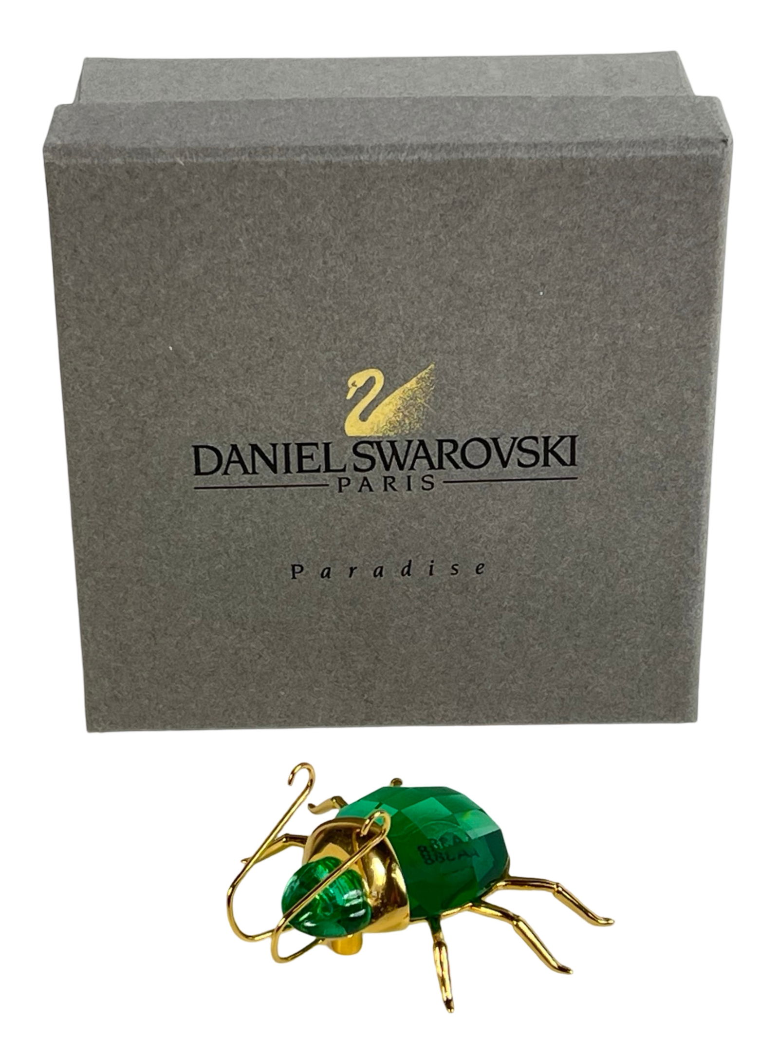 Swarovski Sterling Peridot Crystal Scarab Beetle (1 of 5)