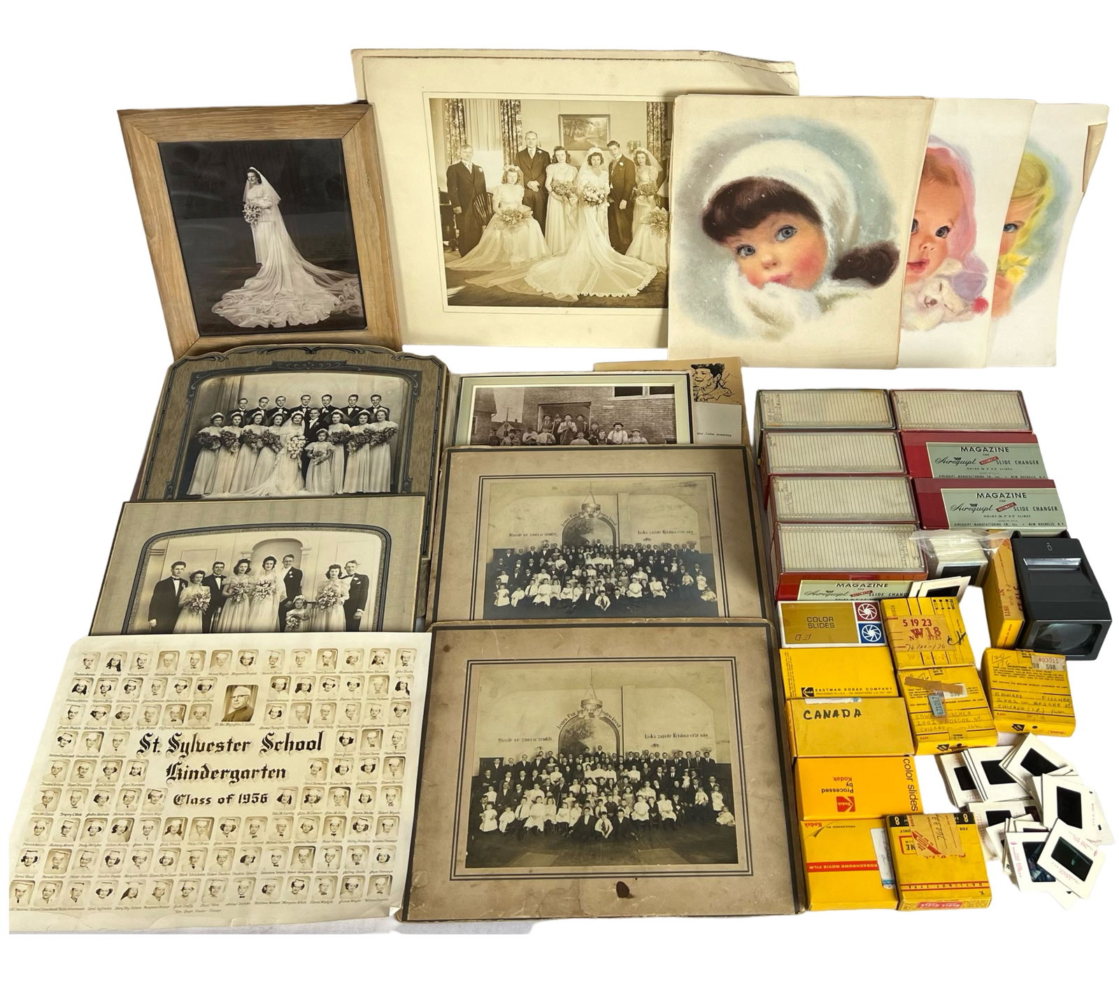 Group of Vintage Photographs. Slides & Art Prints (1 of 5)
