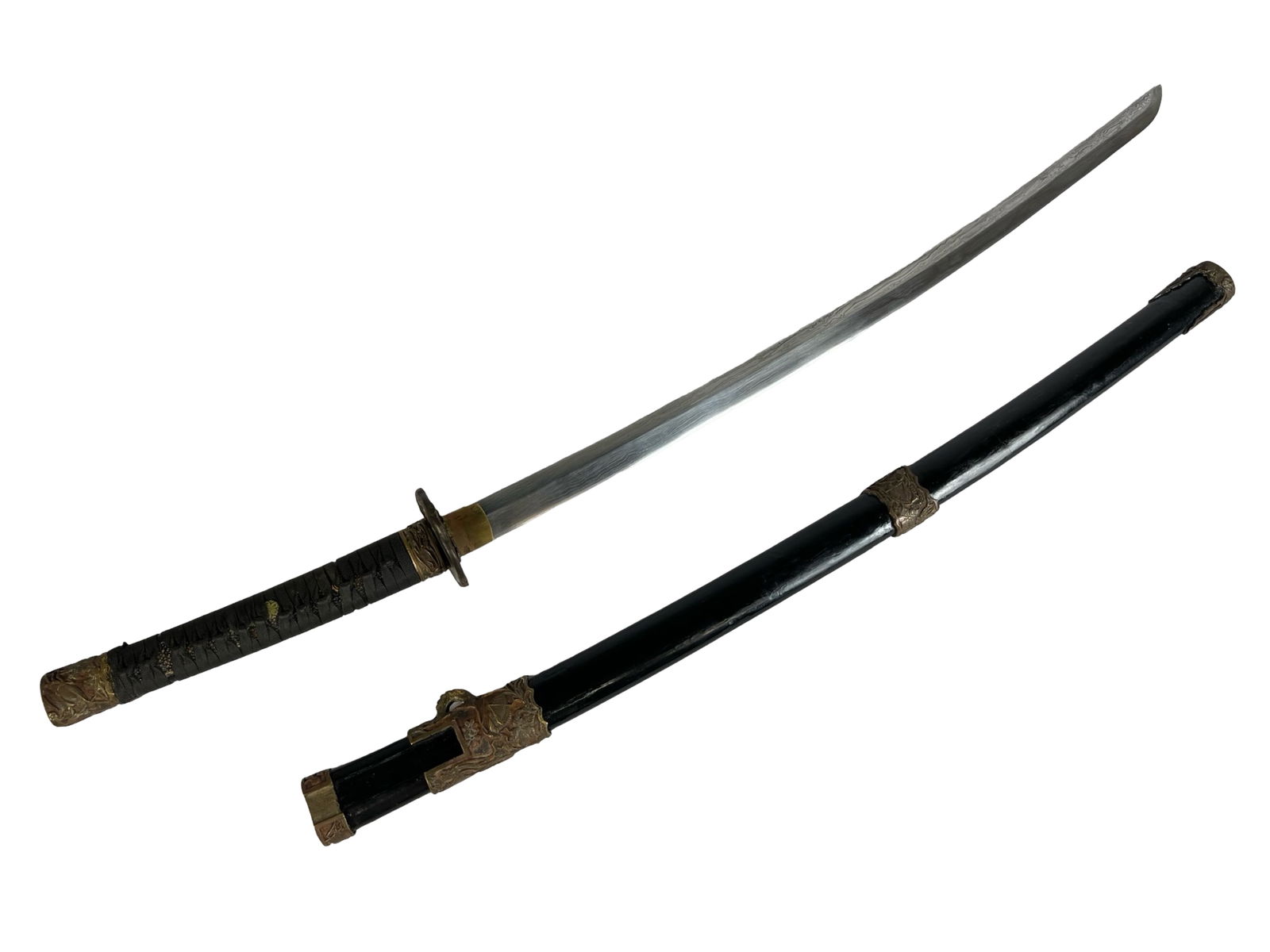 Antique Japanese Katana Sword with Ornate Brass (1 of 15)