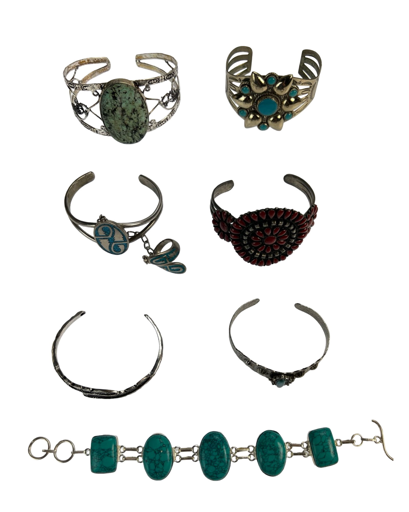 Group of Southwest Style Lady's Bracelets (1 of 4)