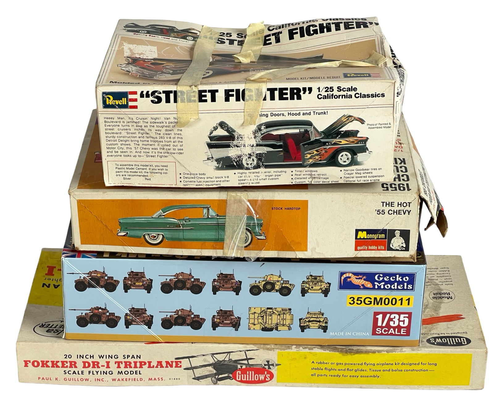Vintage Plastic Model Kits- Classic Cars, Tank, Pl (1 of 3)