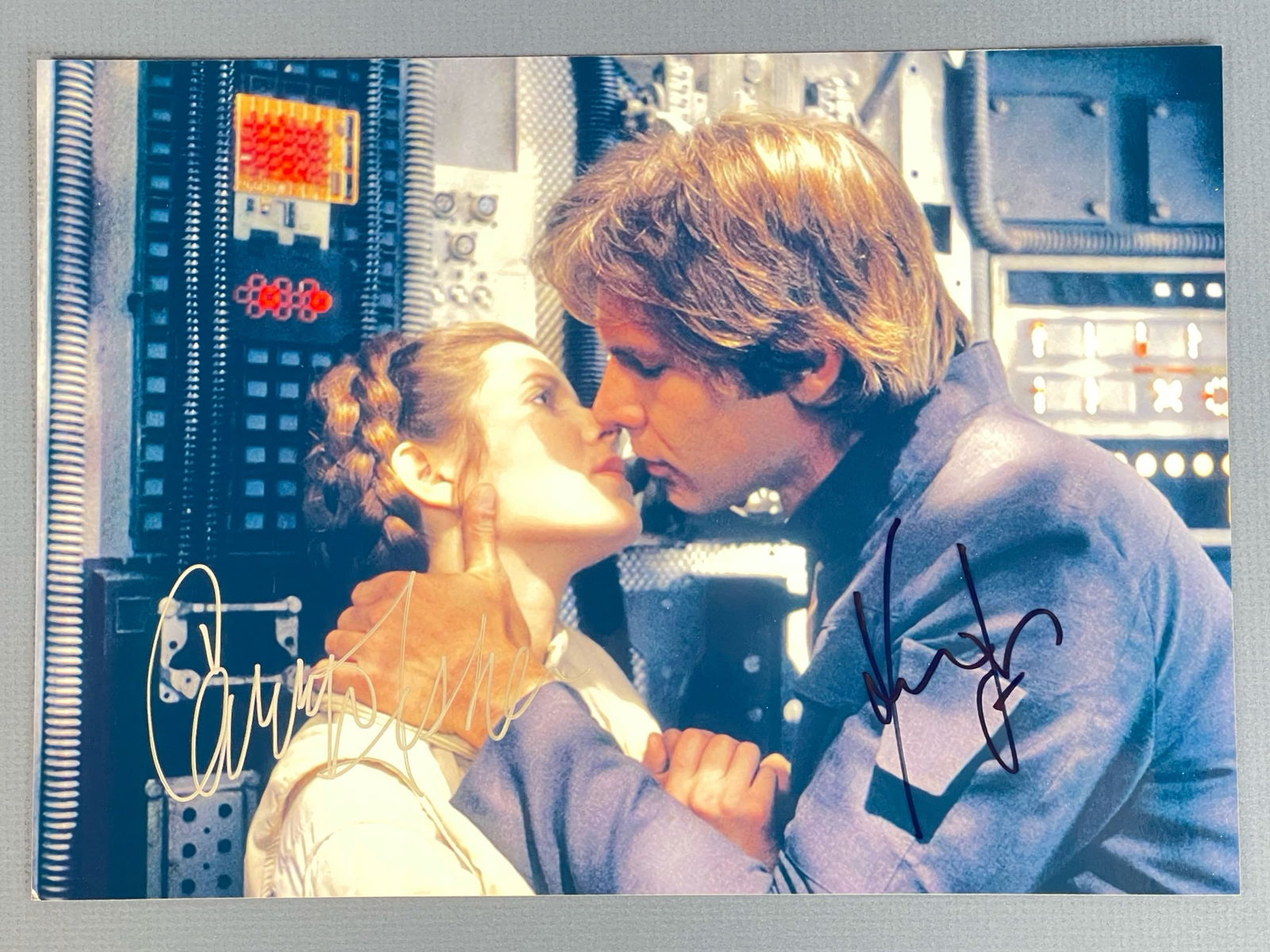 Harrison Ford & Carrie Fisher Double Signed Photo (1 of 4)