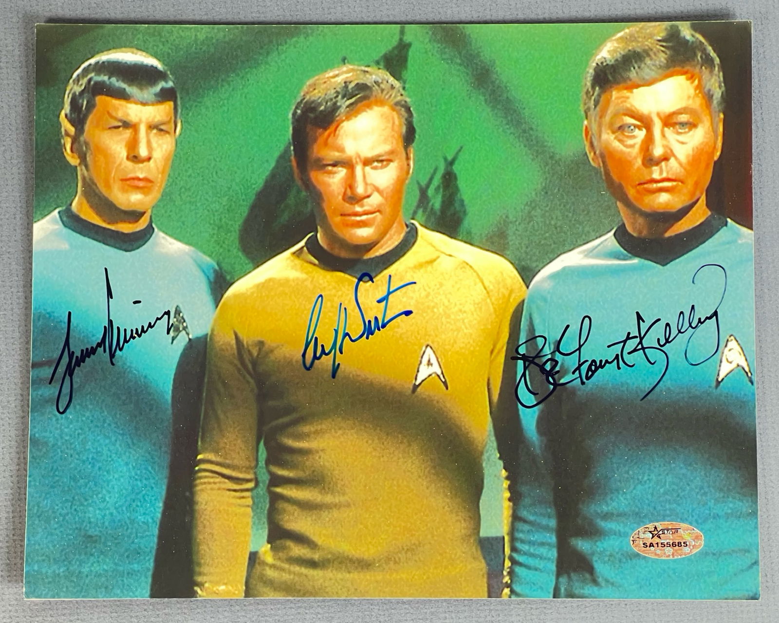 Star Trek Triple Signed Photo- Nimoy, Shatner, Kel (1 of 5)