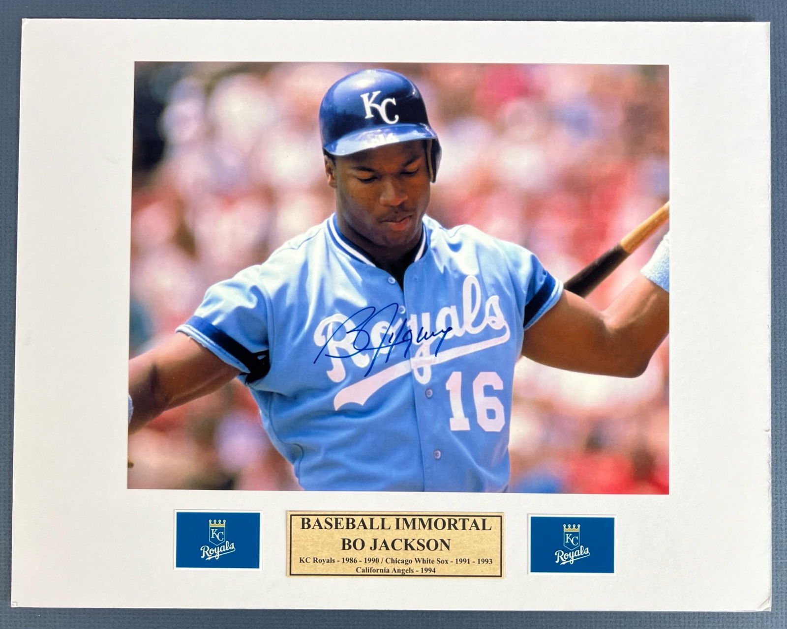 Bo Jackson- Baseball Immortal Signed Photo (1 of 3)