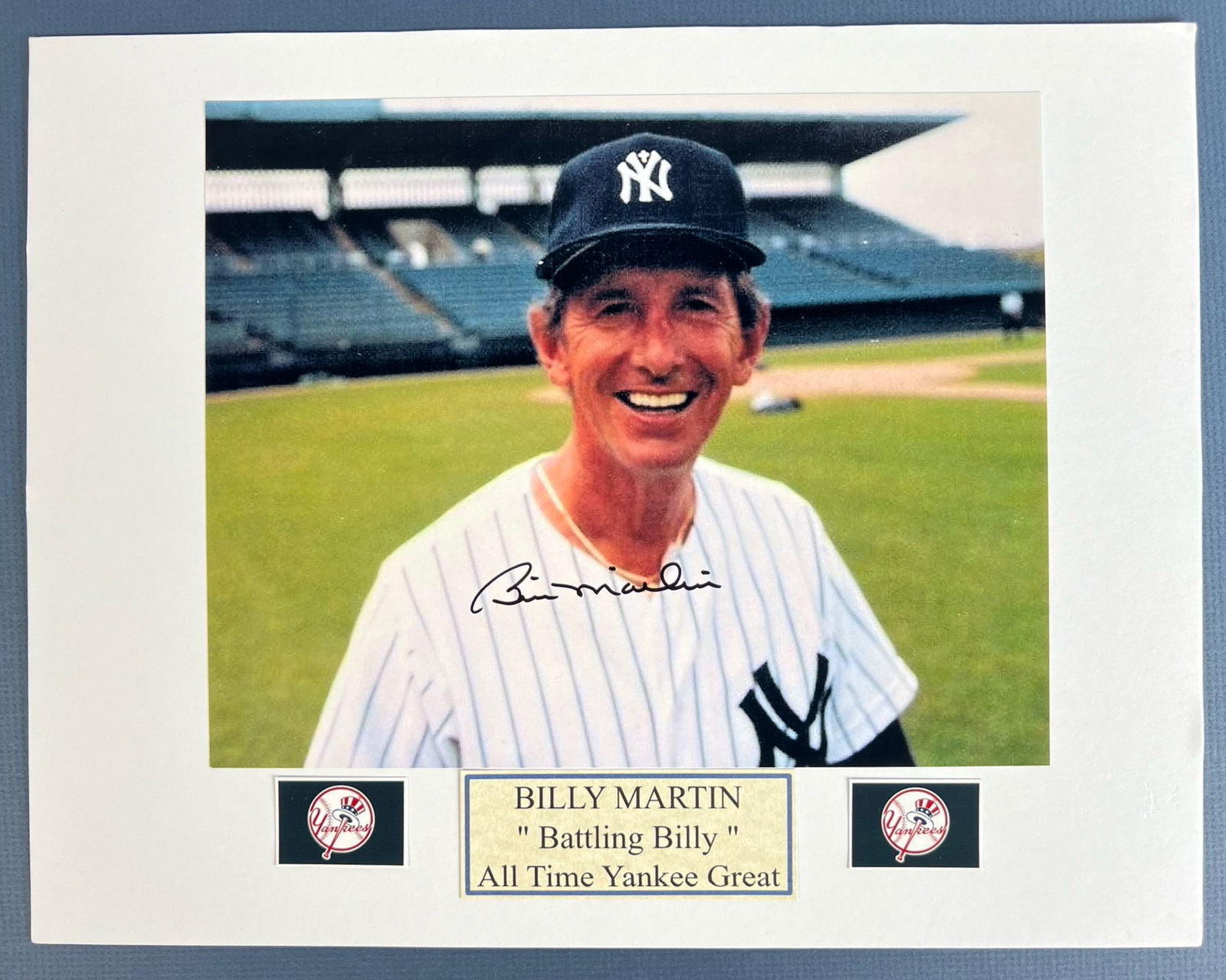Billy Martin "Battling Billy" Signed Photograph (1 of 3)