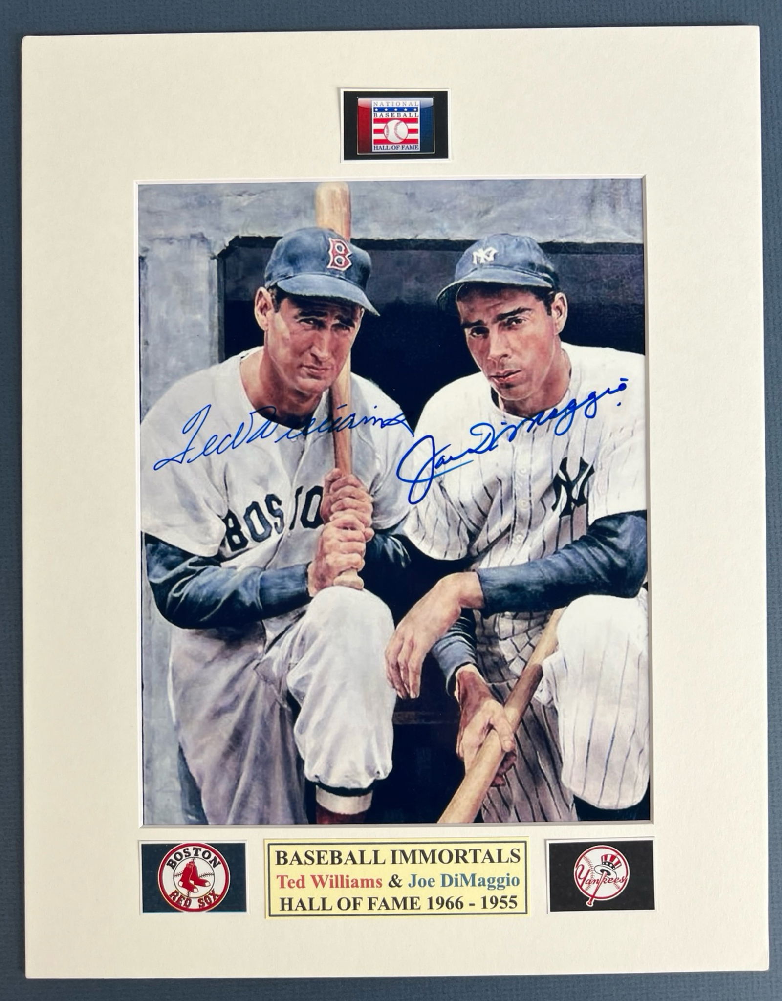 Joe DiMaggio & Ted Williams Double Signed Photo (1 of 4)