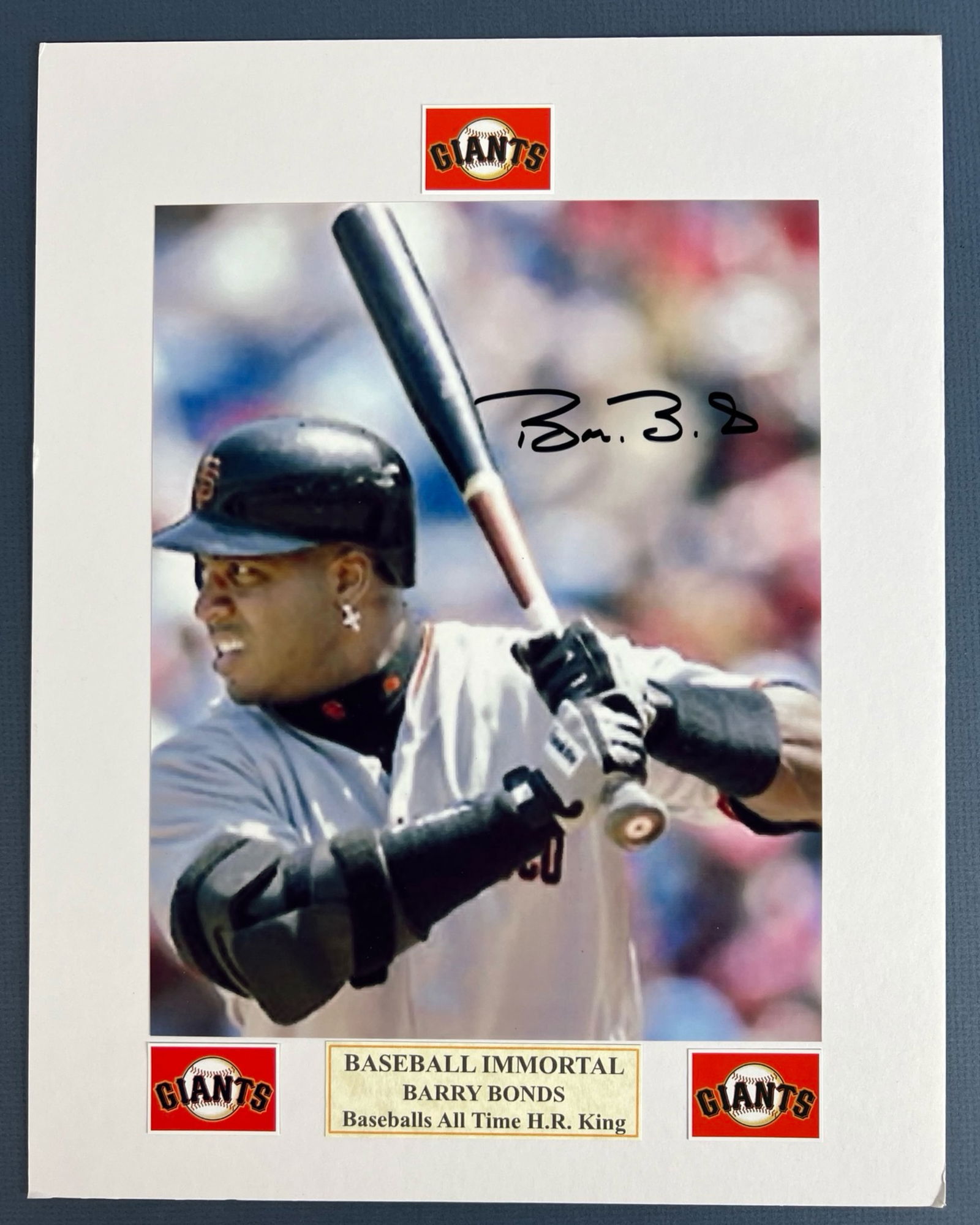 Barry Bonds- All Time H.R. King Signed Photo (1 of 3)