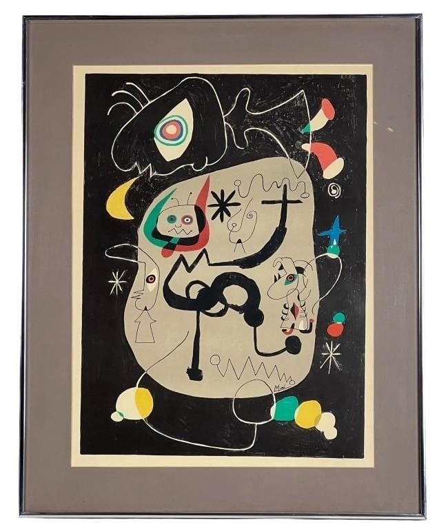 Joan Miro- Original Lithography VII 1972 Lithograp (1 of 3)