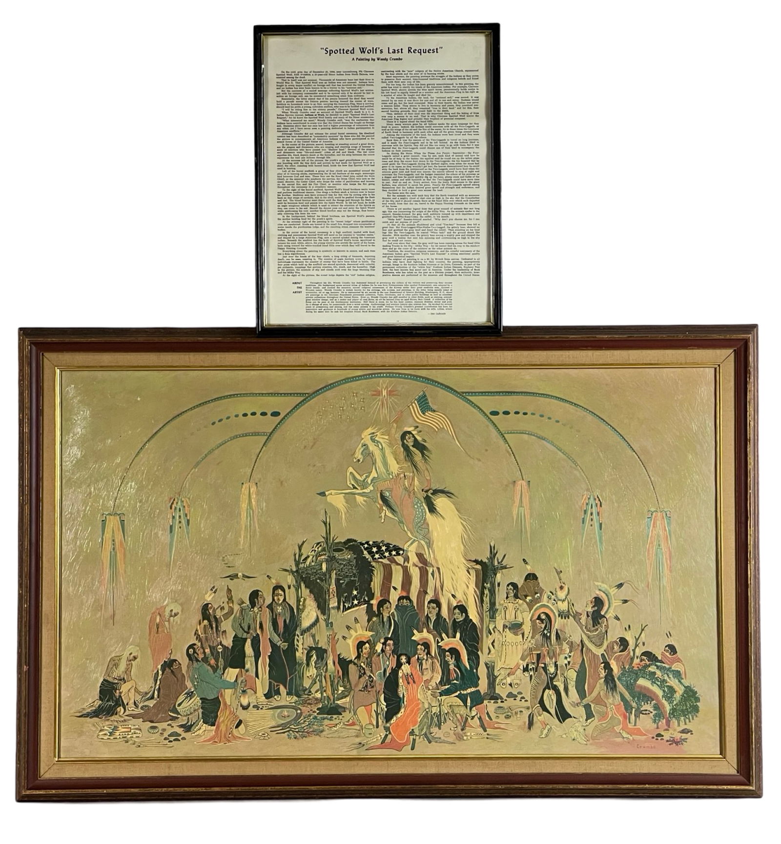 "Spotted Wolf's Last Request" by Woody Crumbo (1 of 6)