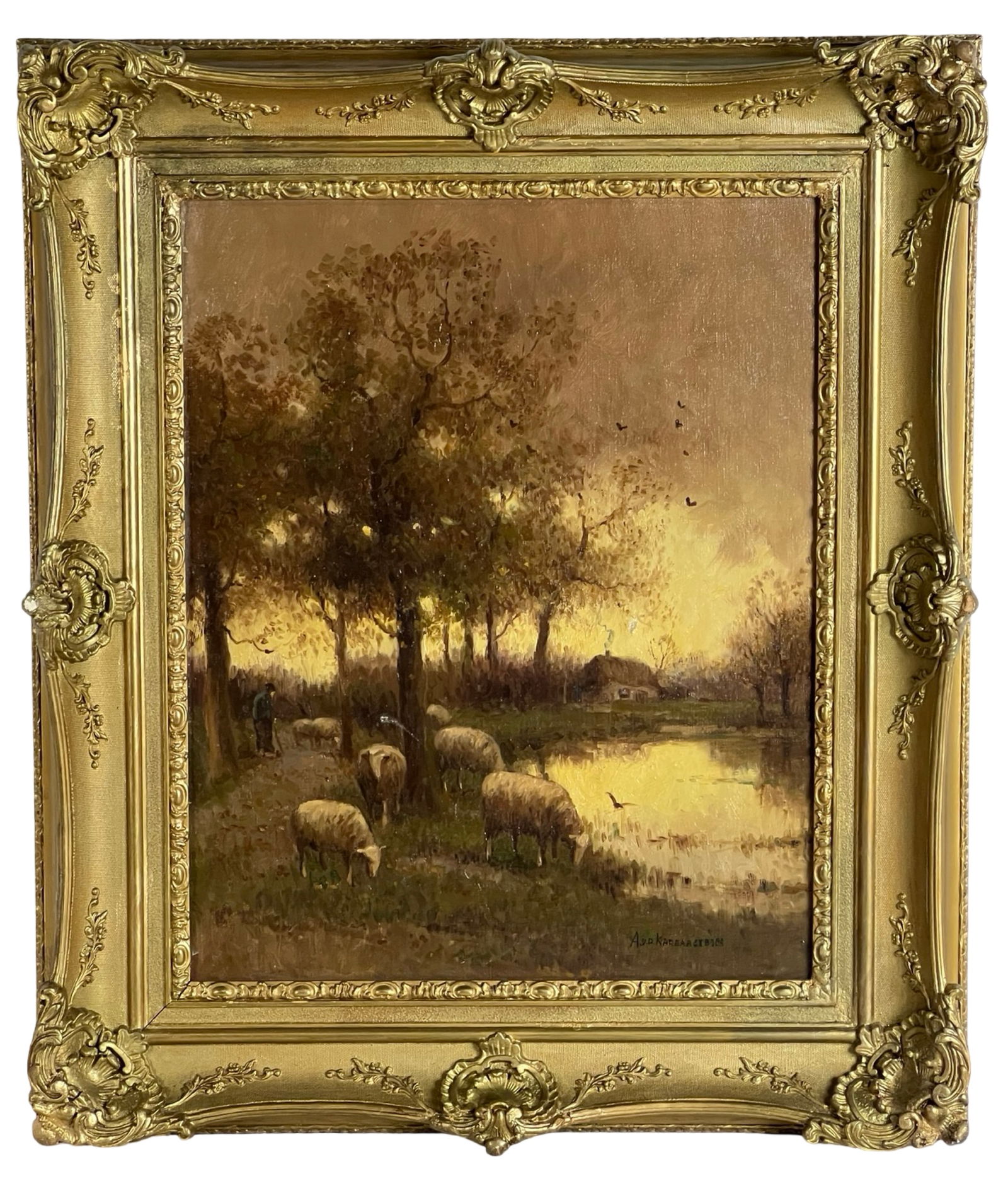 A.V.D. Karbargerbier- Pastoral Scene Oil Painting (1 of 4)