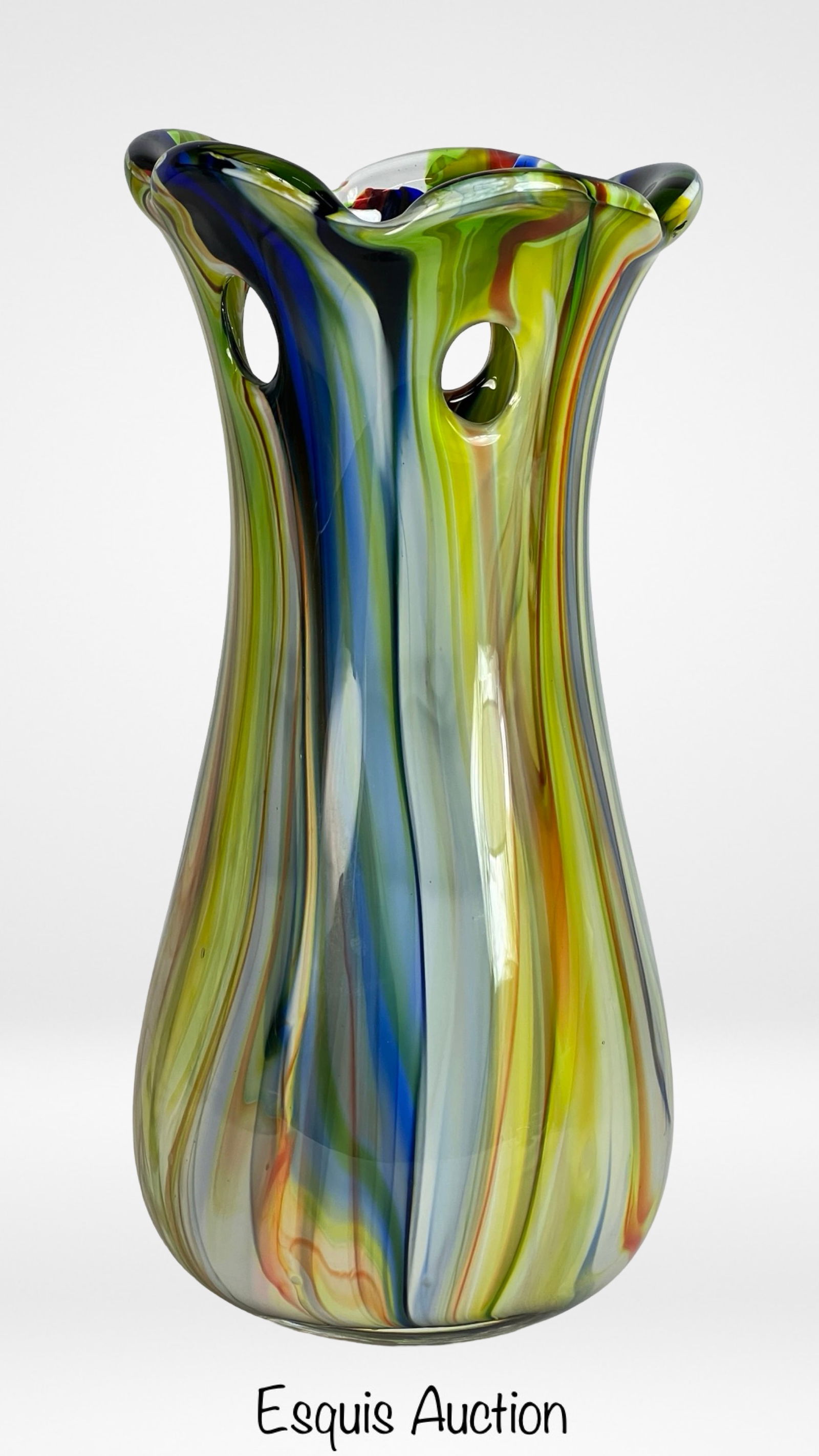 Glass Europa Hand Blown Art Glass Vase (1 of 5)