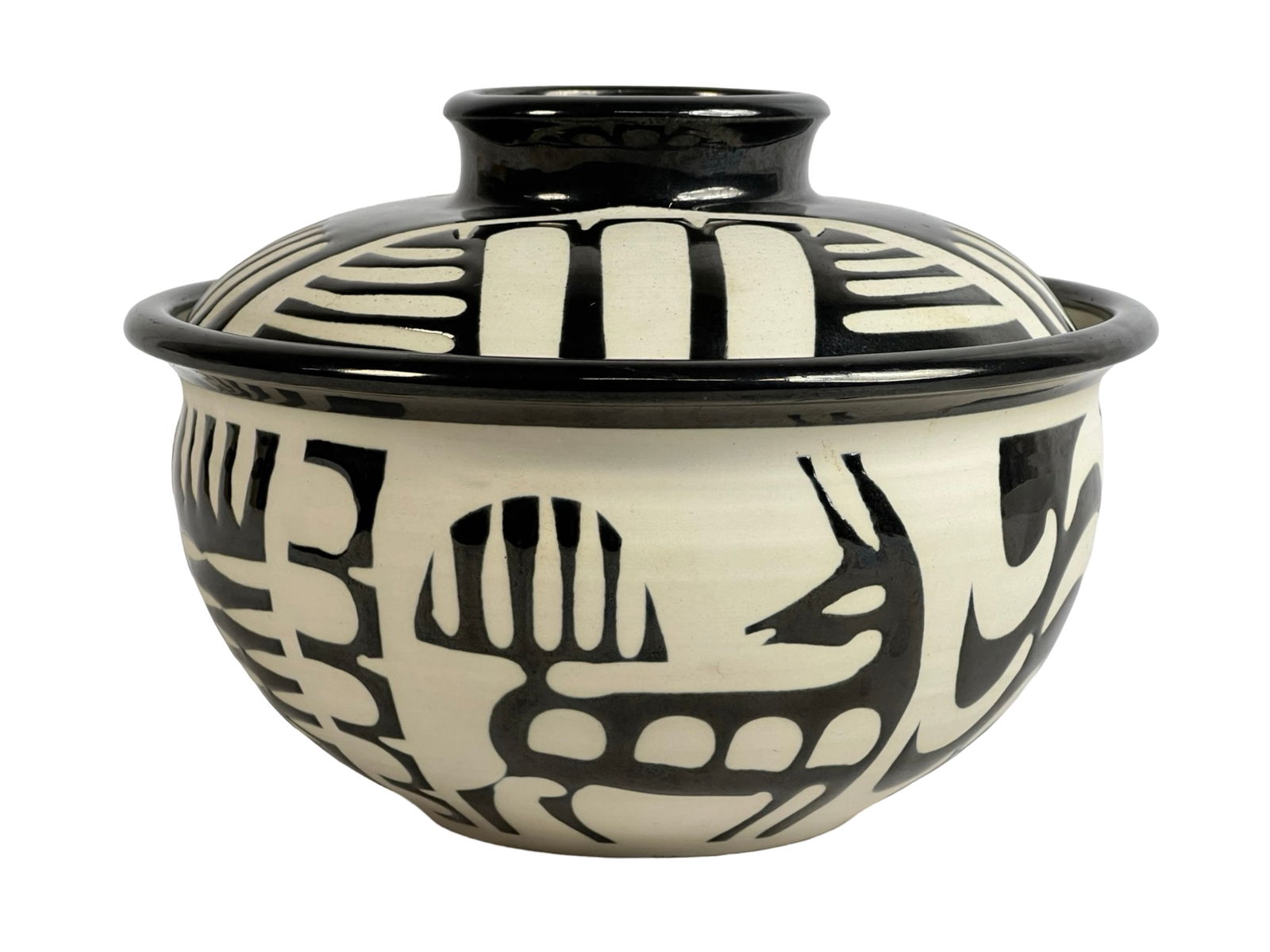 Constance Talbot Art Studio Pottery Lidded Bowl (1 of 5)