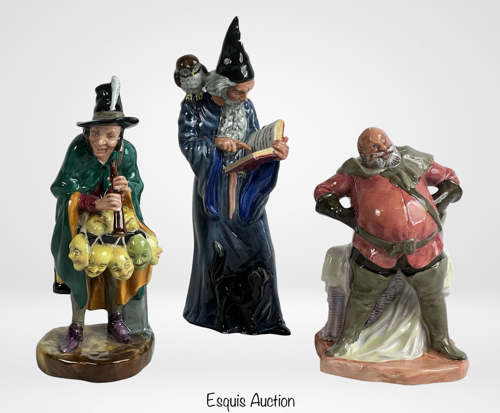 Royal Douldon Porcelain Figurines Falstaff, Wizard (1 of 4)
