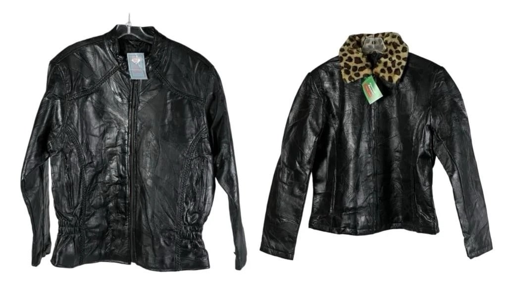Lady's Biker Leather Jackets- New-Medium (1 of 5)